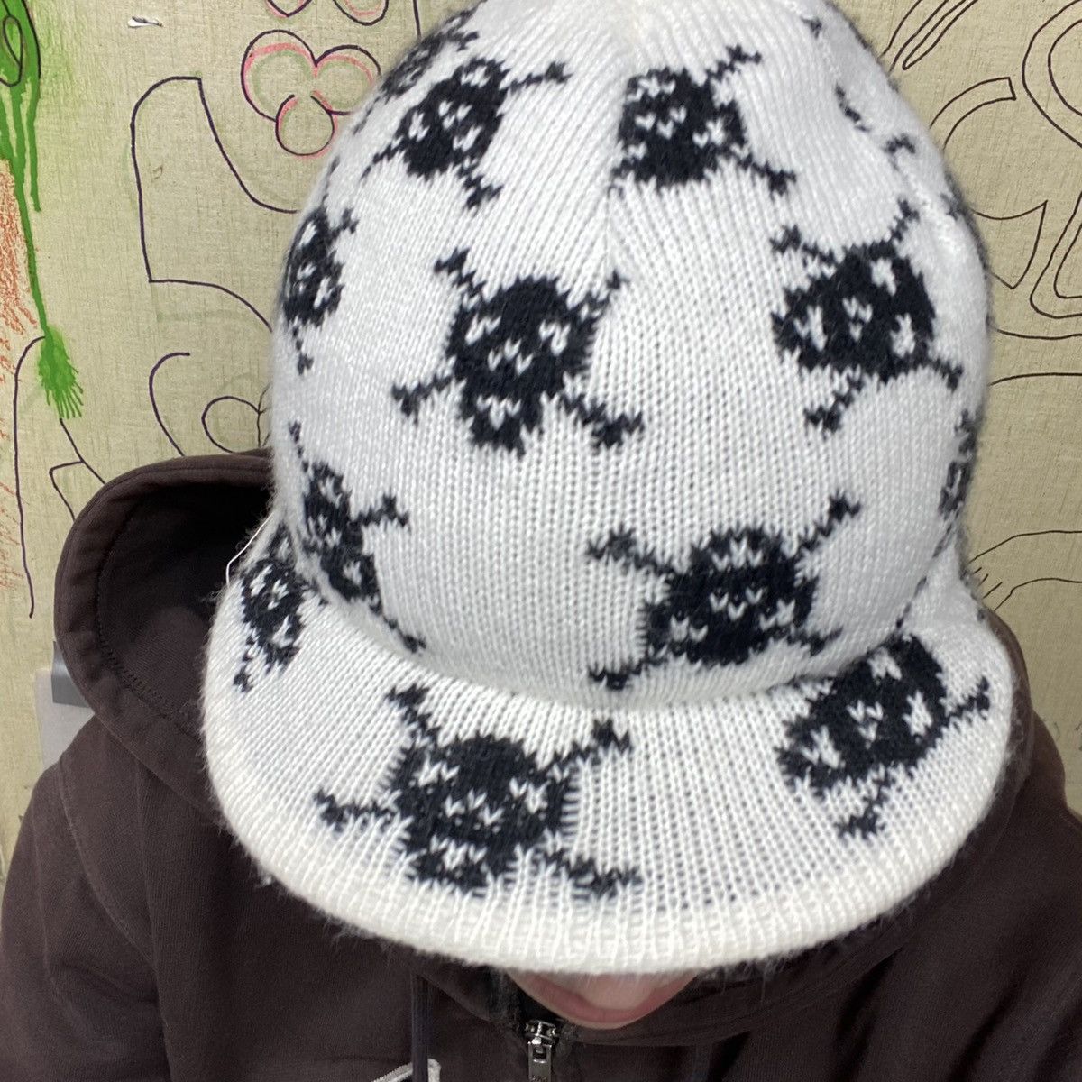 Designer ☠️NUMBER NINE STYLE SKULL VISOR HAT 4270 Size ONE SIZE - 4 Thumbnail