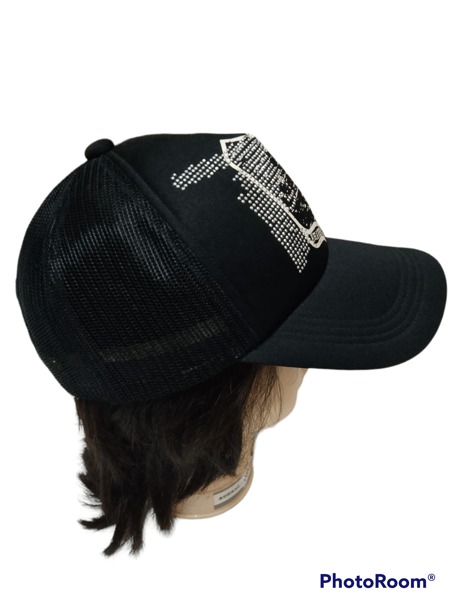 Japanese Brand BOMBTRAX SWAROVSKI GUN CROSSBONE HEAVEN&HELL HAT Size ONE SIZE - 3 Thumbnail