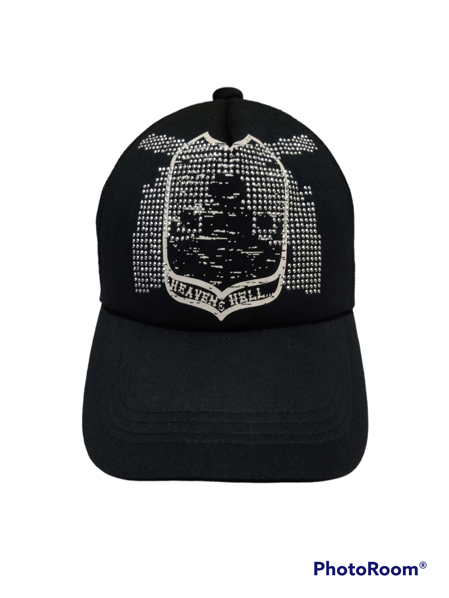 Japanese Brand BOMBTRAX SWAROVSKI GUN CROSSBONE HEAVEN&HELL HAT Size ONE SIZE - 5 Thumbnail