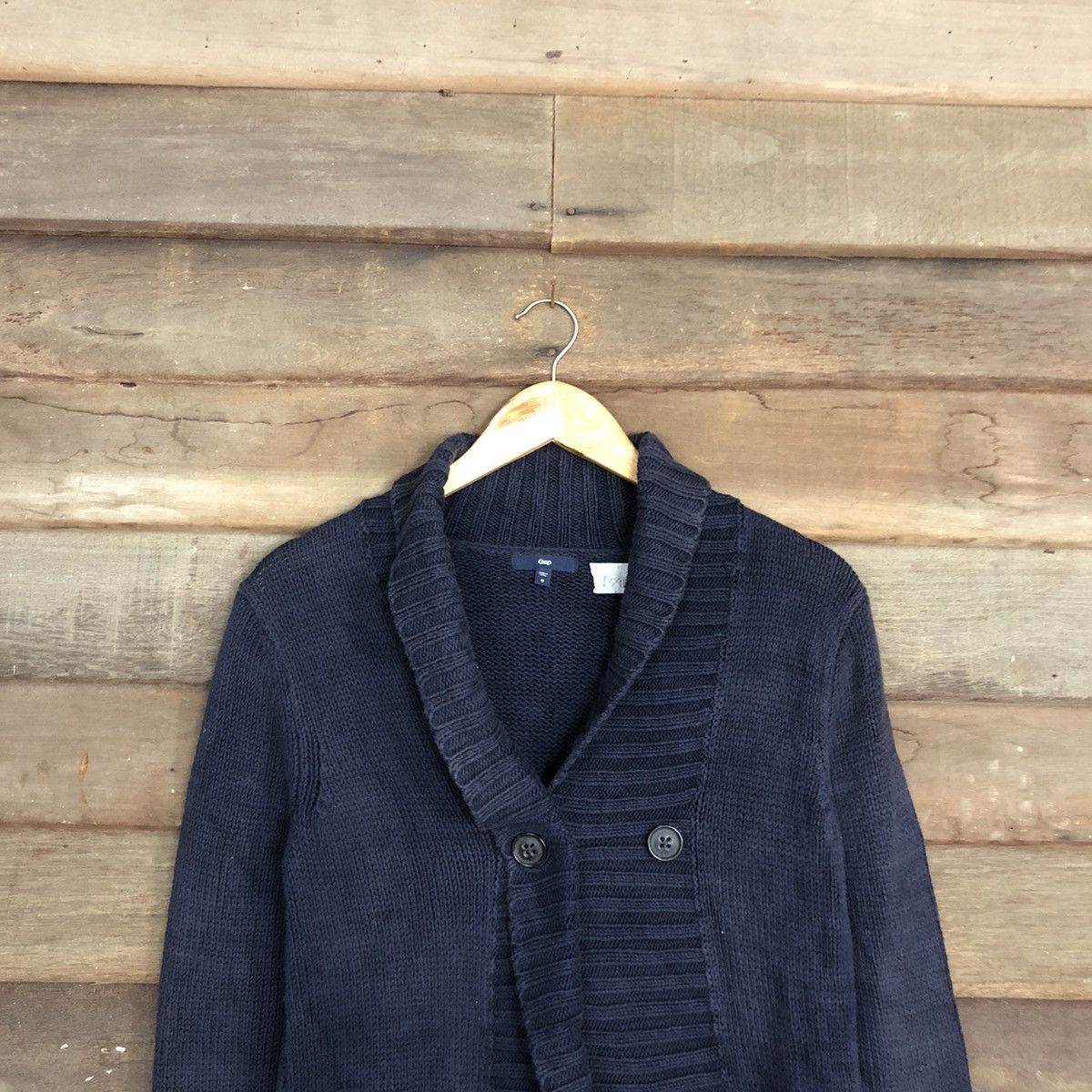 Homespun Knitwear Gap Dark Blue Cardigan knitwear #159B Size US M / EU 48-50 / 2 - 9 Thumbnail