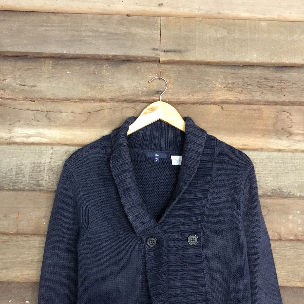 Homespun Knitwear Gap Dark Blue Cardigan knitwear #159B Size US M / EU 48-50 / 2 - 2 Thumbnail