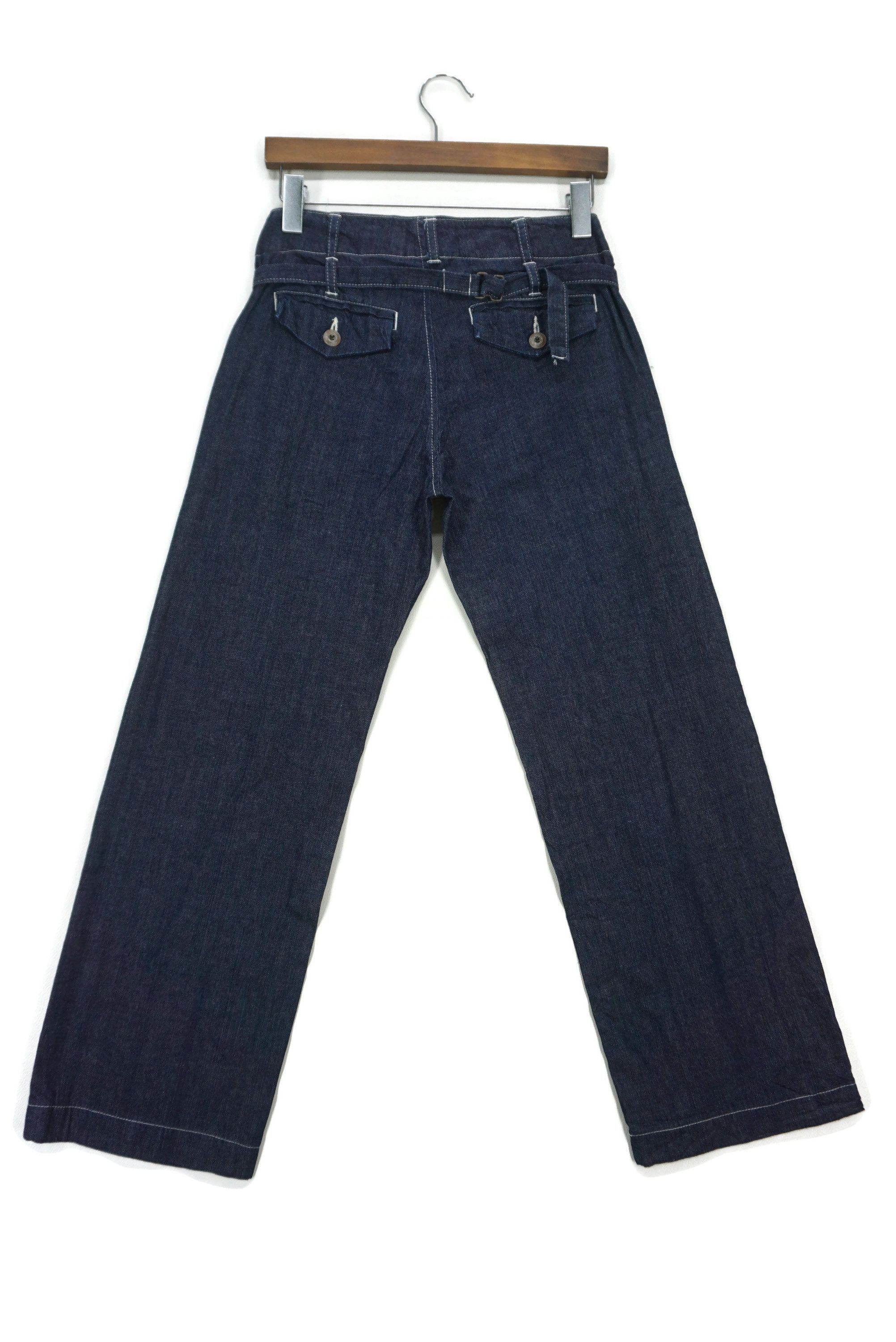 image of Rodeo x Workers Betty Smith Carpenter Workwear Dungarees Wide Leg Tapered in Blue, Women's (Size 24