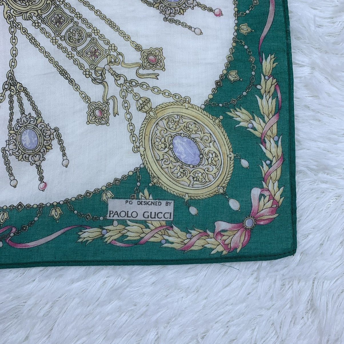 Paolo Gucci × Vintage PAOLO GUCCI handkerchief handky bandana Size ONE SIZE - 6 Thumbnail