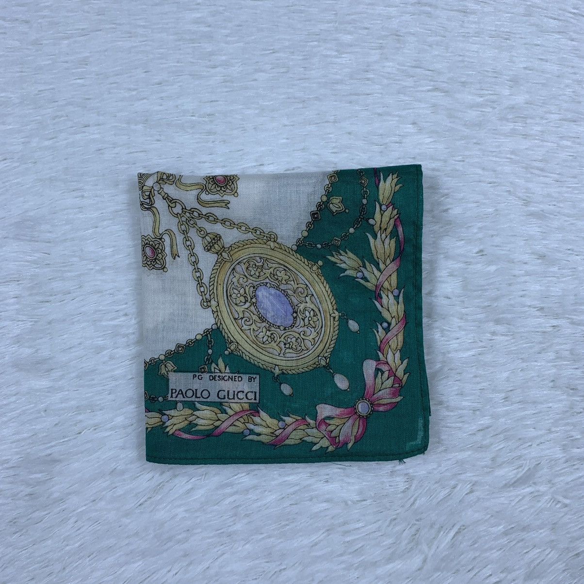 Paolo Gucci × Vintage PAOLO GUCCI handkerchief handky bandana Size ONE SIZE - 3 Thumbnail