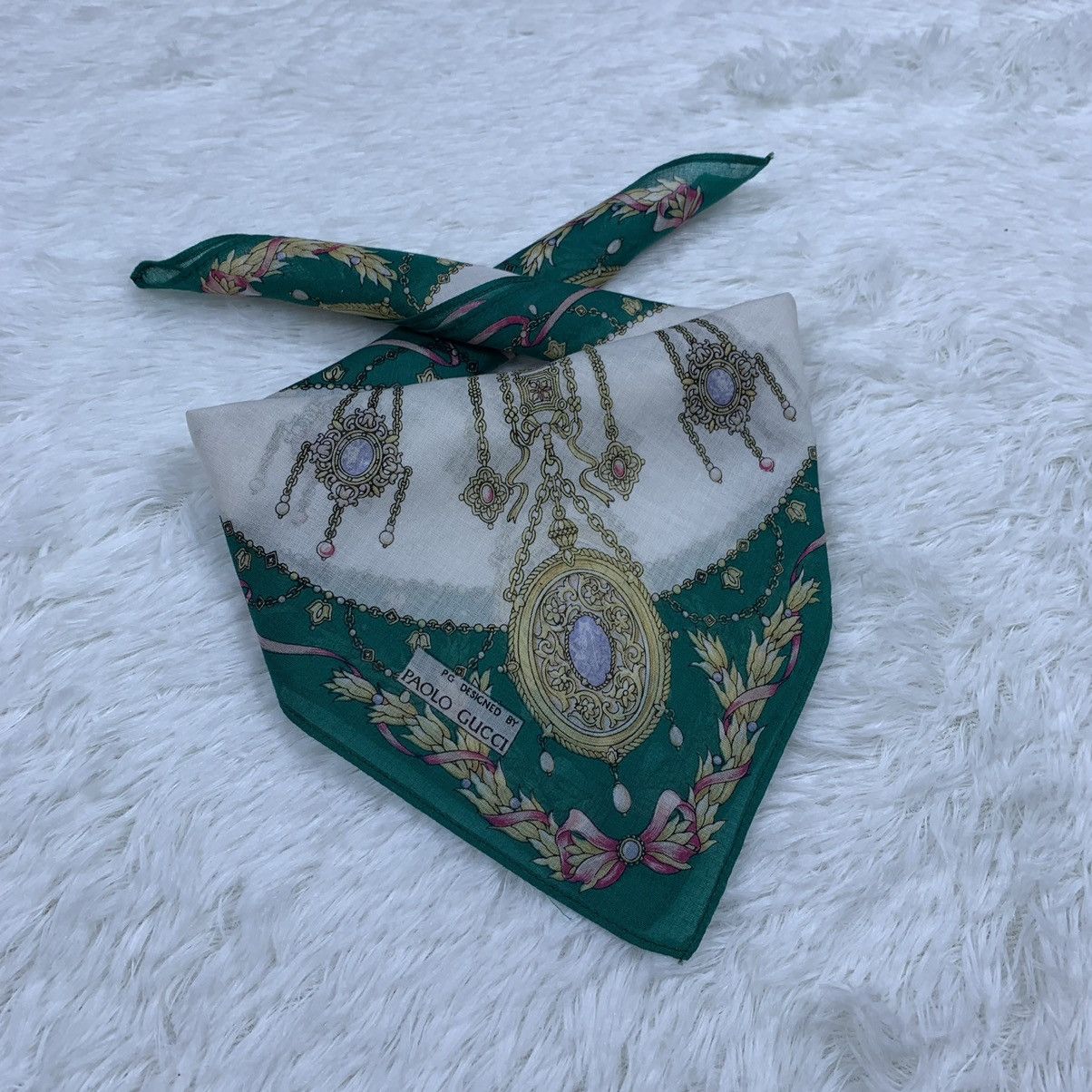 Paolo Gucci × Vintage PAOLO GUCCI handkerchief handky bandana Size ONE SIZE - 2 Thumbnail