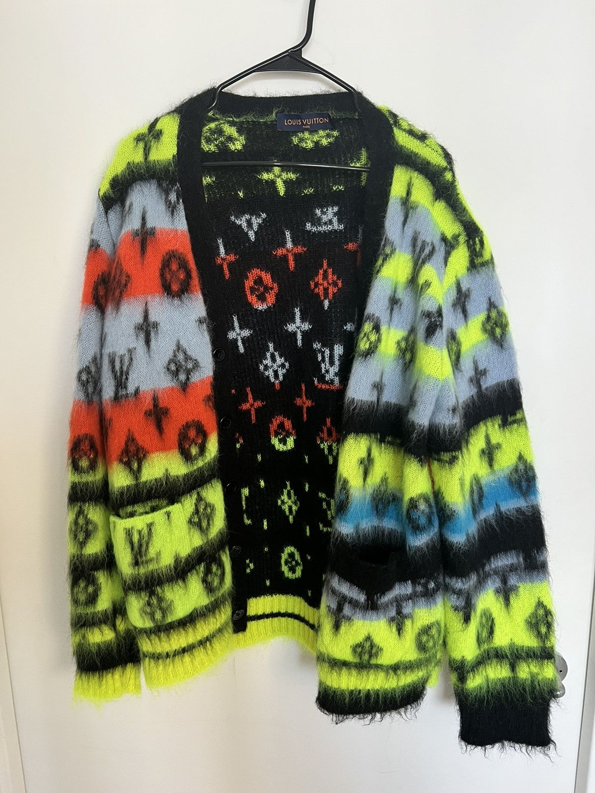 Louis Vuitton Monogram Mohair Cardigan Multicolor