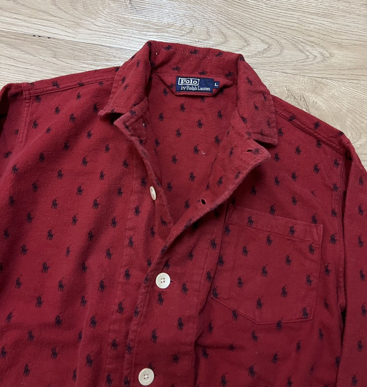 Flannel × Polo Ralph Lauren Polo RL Monogram Flannel Size US L / EU 52-54 / 3 - 6 Thumbnail