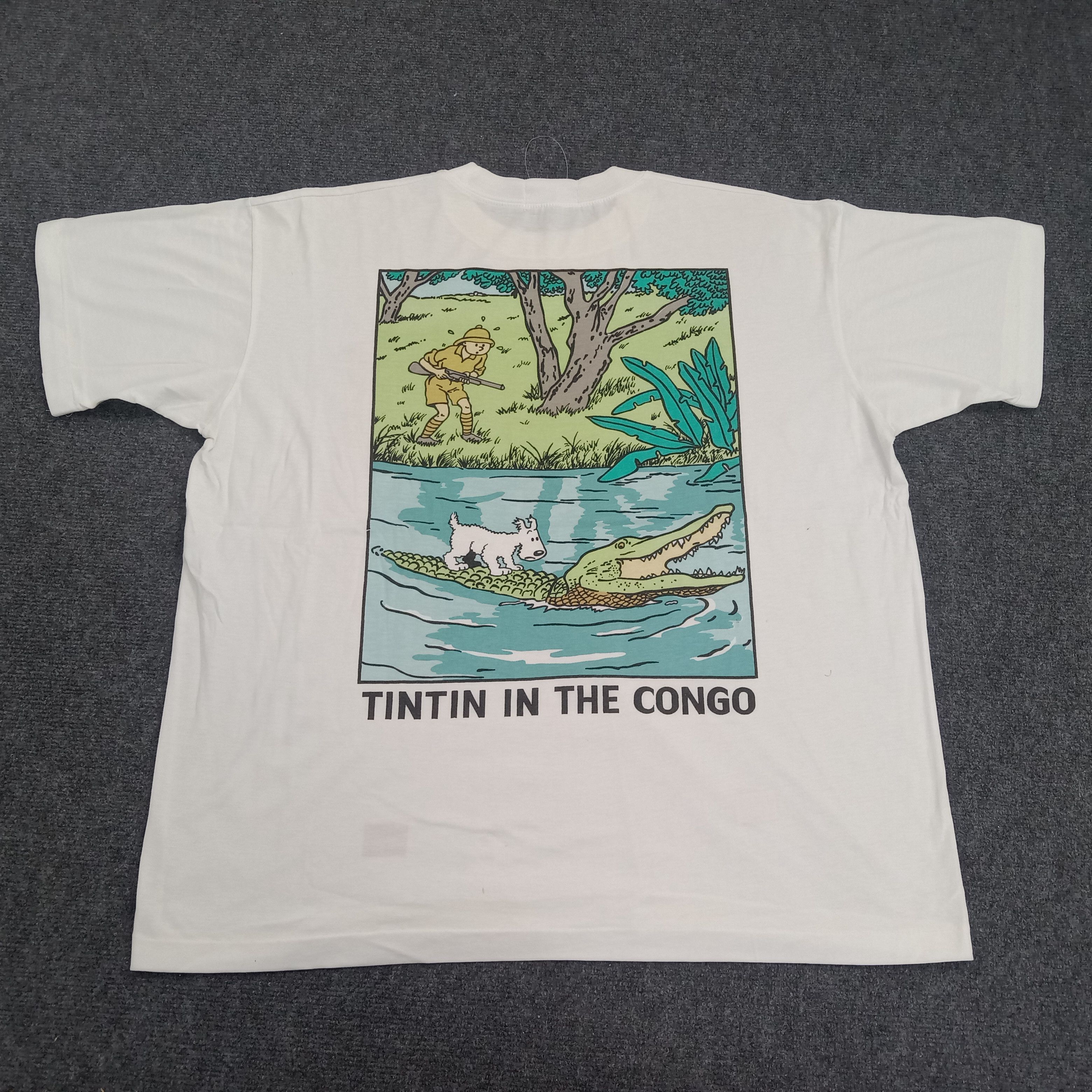 Cartoon Network TINTIN THE CONGO Adventure Cartoon TShirt Size US XXL / EU 58 / 5 - 1 Thumbnail