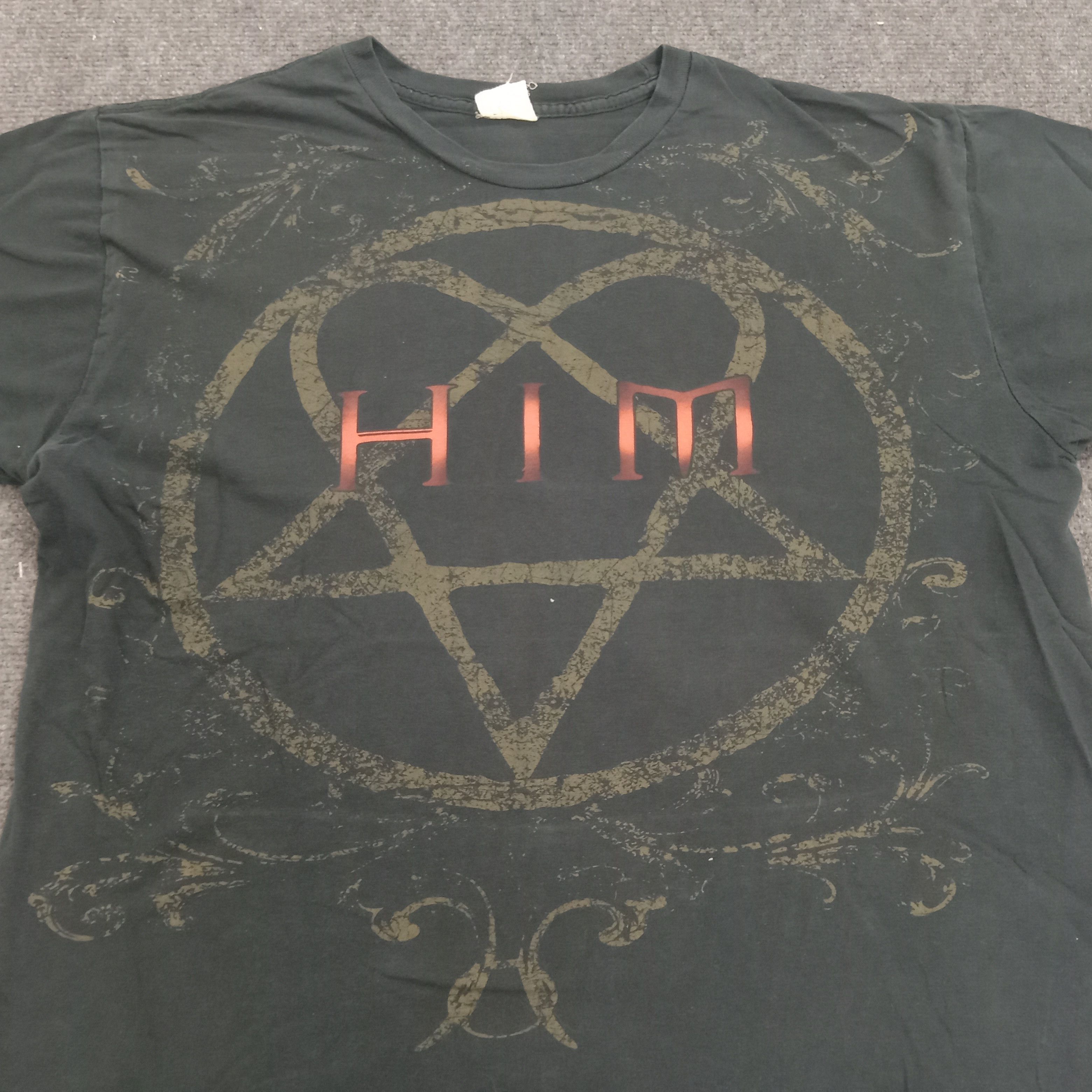 Band Tees × Vintage HIM American Rock Band Tour TShirt Size US L / EU 52-54 / 3 - 3 Thumbnail