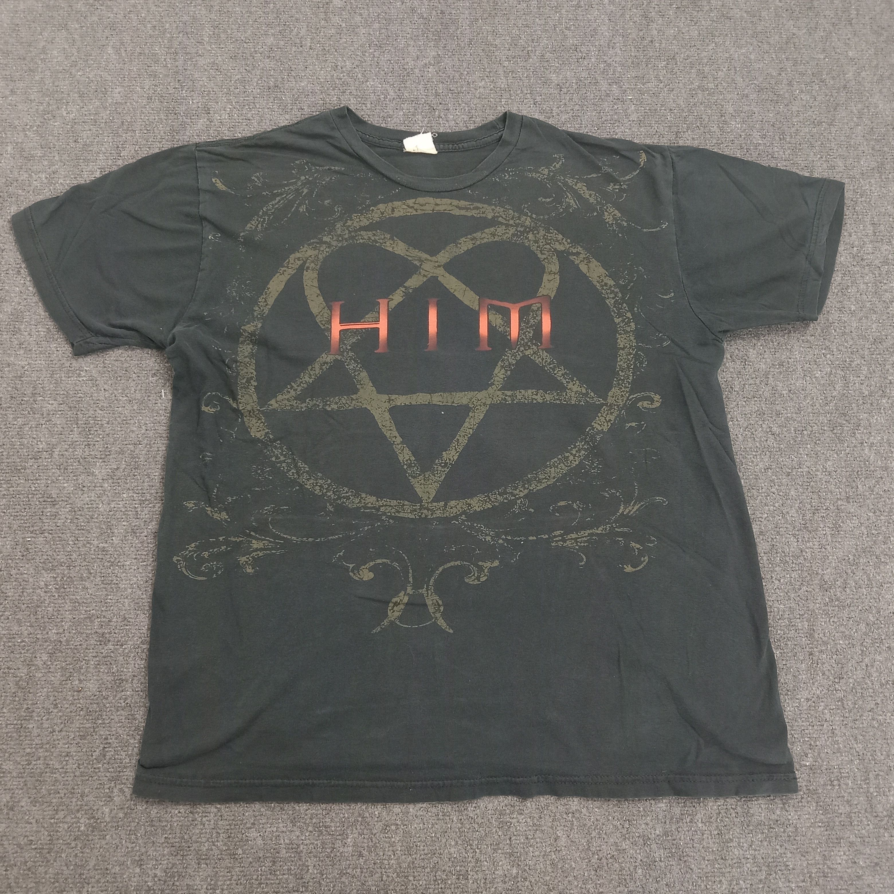 Band Tees × Vintage HIM American Rock Band Tour TShirt Size US L / EU 52-54 / 3 - 1 Thumbnail