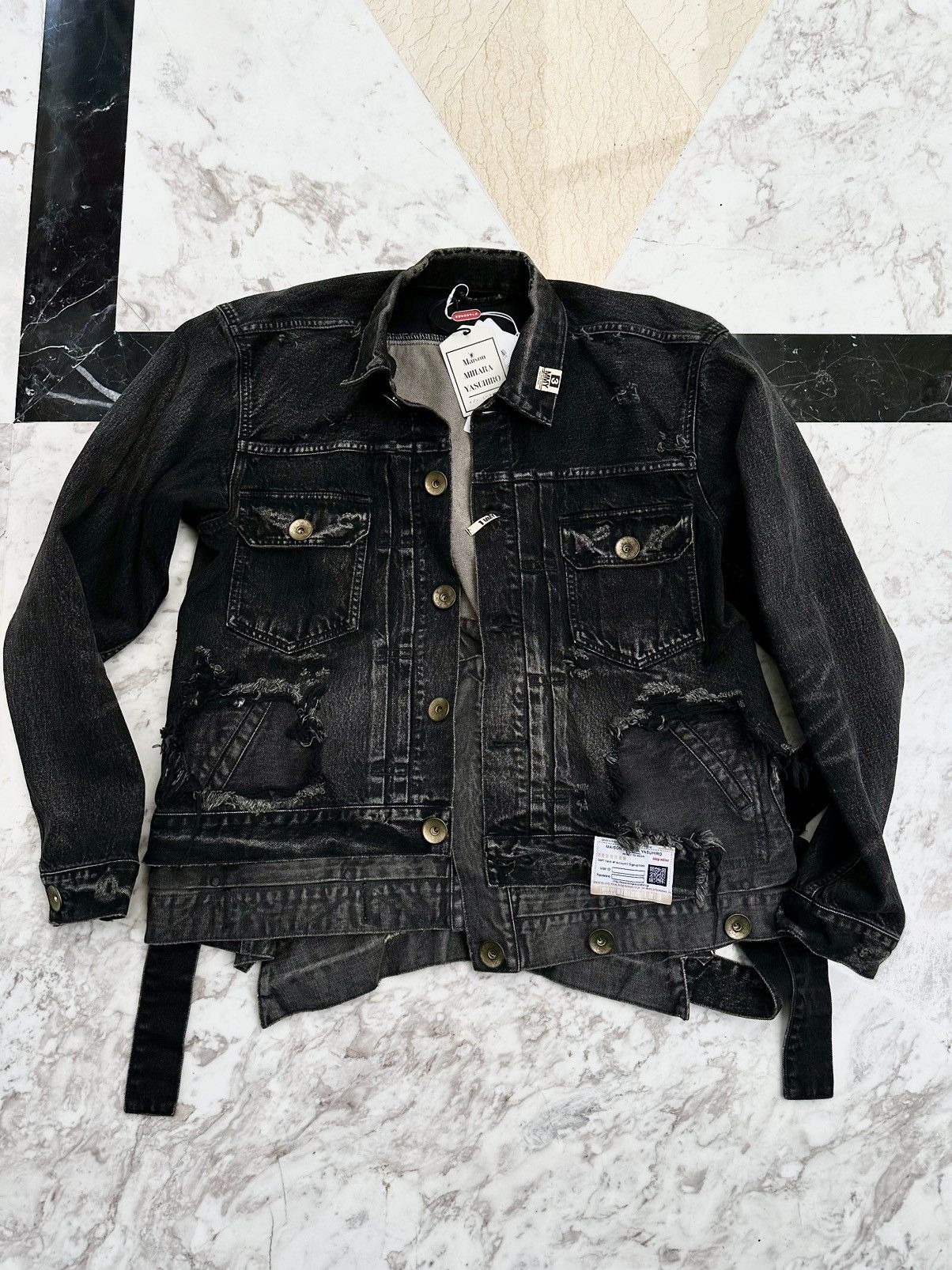 Maison MIHARA YASUHIRO 1400$ New Mihara Runway Reconstructed Layered Denim Jacket Size US M / EU 48-50 / 2 - 5 Thumbnail