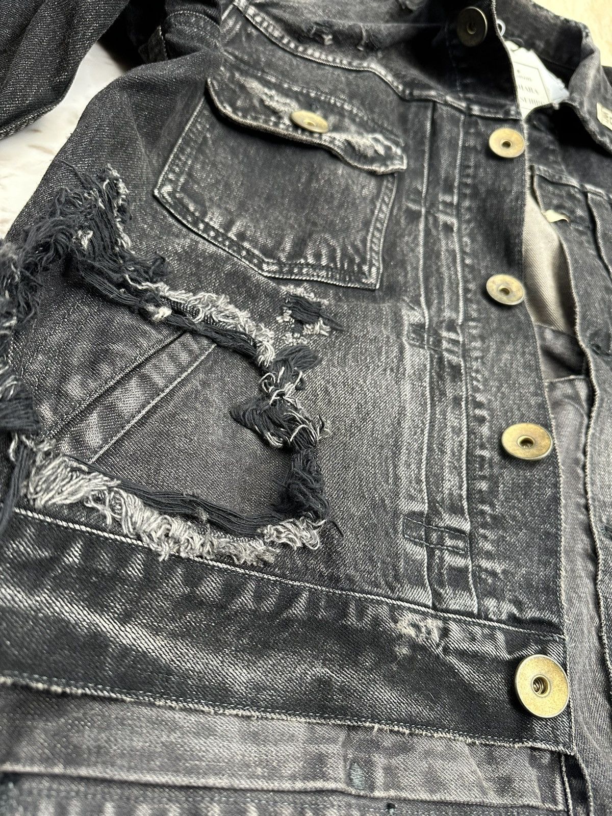 Maison MIHARA YASUHIRO 1400$ New Mihara Runway Reconstructed Layered Denim Jacket Size US M / EU 48-50 / 2 - 6 Thumbnail