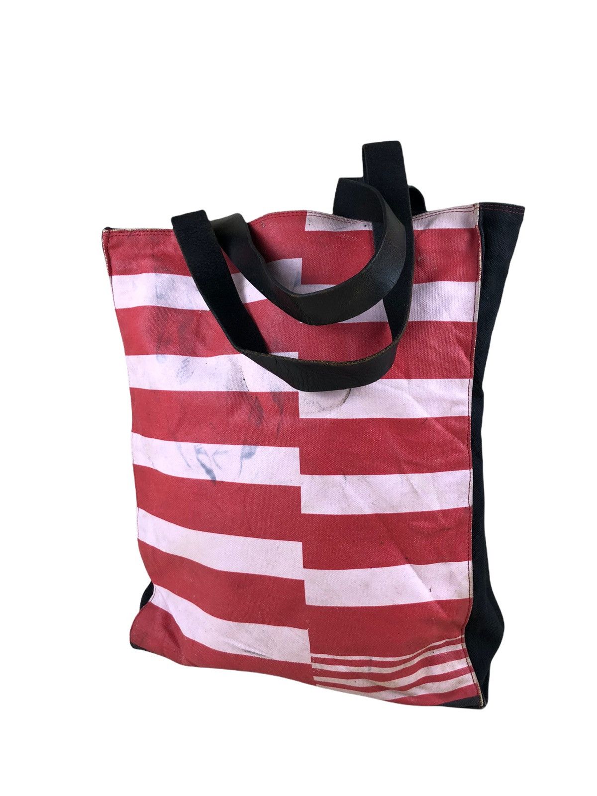 Dries Van Noten 1990s Dries Van Notten Bold Stripe Tote Bag Size ONE SIZE - 2 Thumbnail