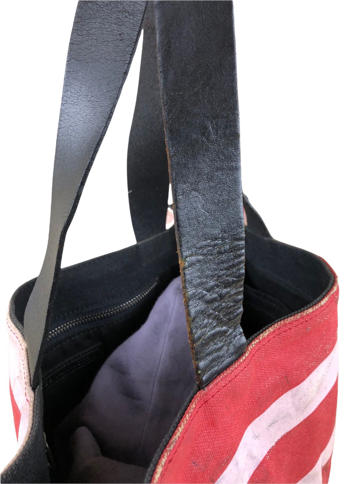 Dries Van Noten 1990s Dries Van Notten Bold Stripe Tote Bag Size ONE SIZE - 8 Thumbnail