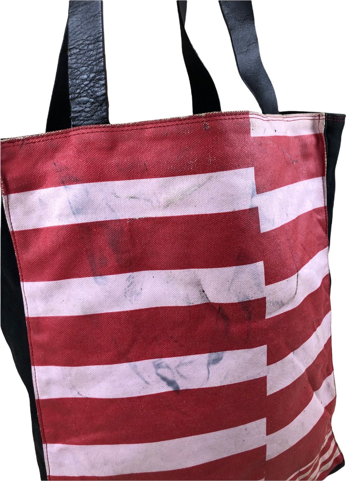 Dries Van Noten 1990s Dries Van Notten Bold Stripe Tote Bag Size ONE SIZE - 5 Thumbnail