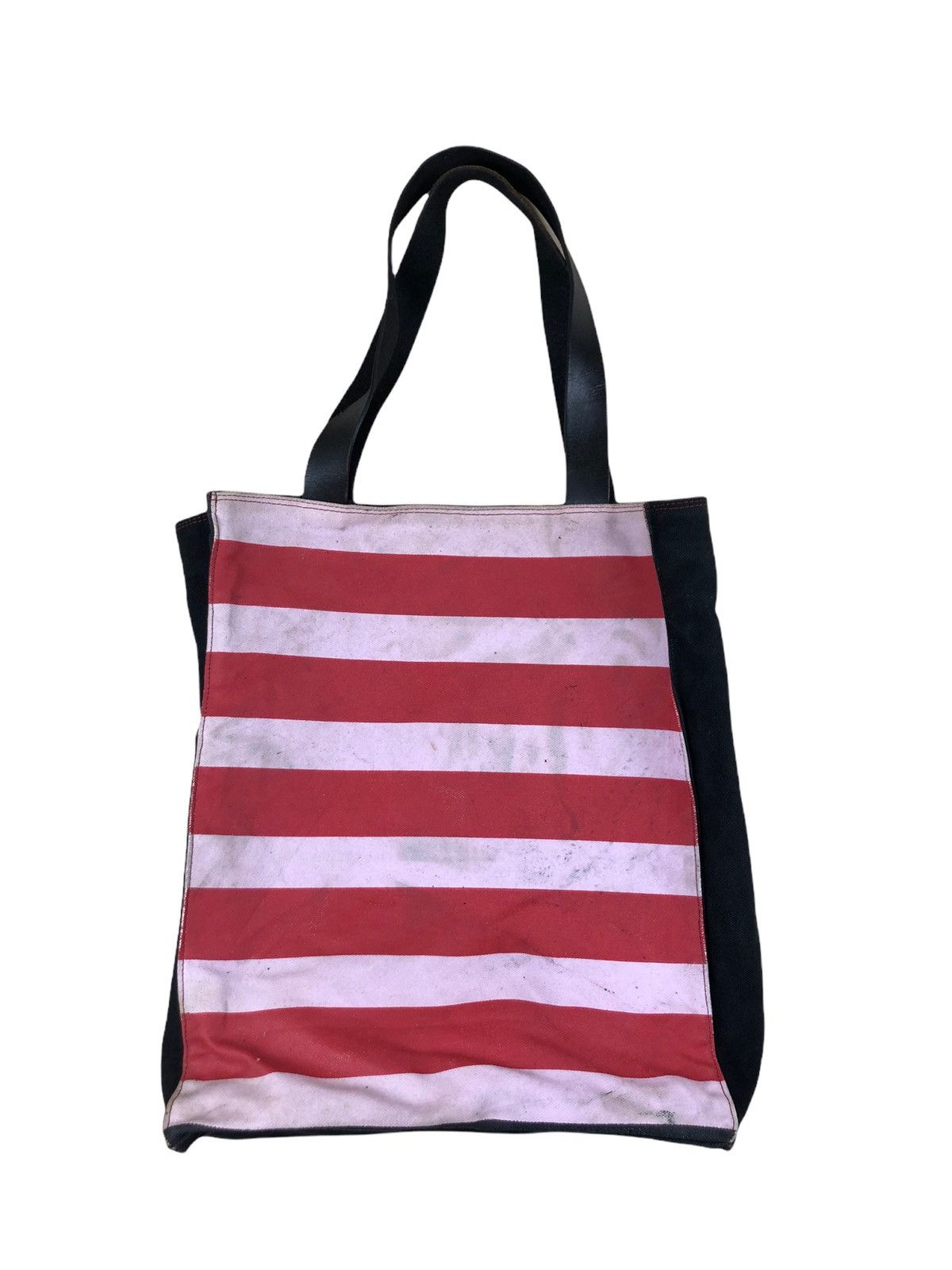 Dries Van Noten 1990s Dries Van Notten Bold Stripe Tote Bag Size ONE SIZE - 10 Thumbnail