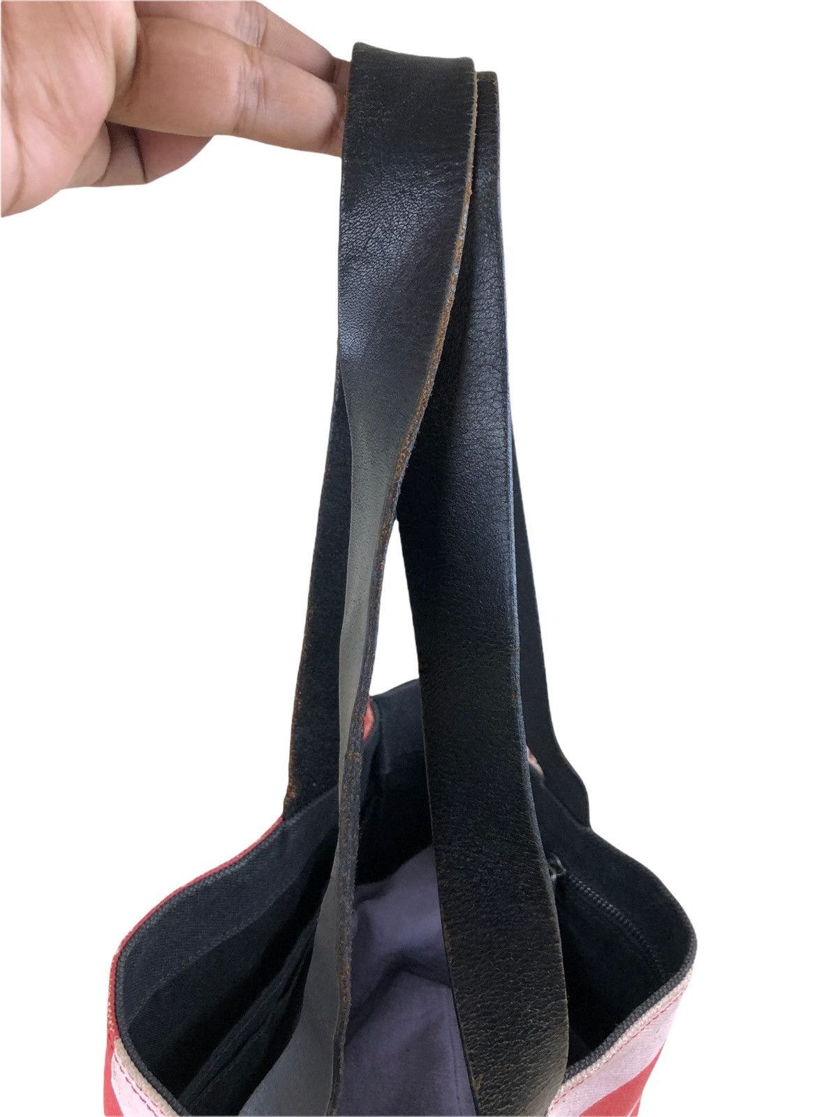 Dries Van Noten 1990s Dries Van Notten Bold Stripe Tote Bag Size ONE SIZE - 6 Thumbnail