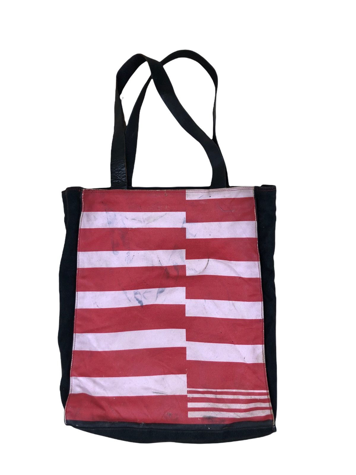 Dries Van Noten 1990s Dries Van Notten Bold Stripe Tote Bag Size ONE SIZE - 11 Thumbnail