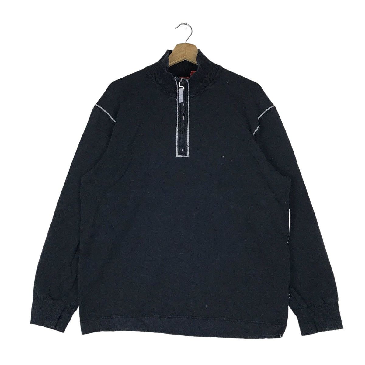 Vintage Hugo Boss Quarter Zip Pullover Jumper Sherpa