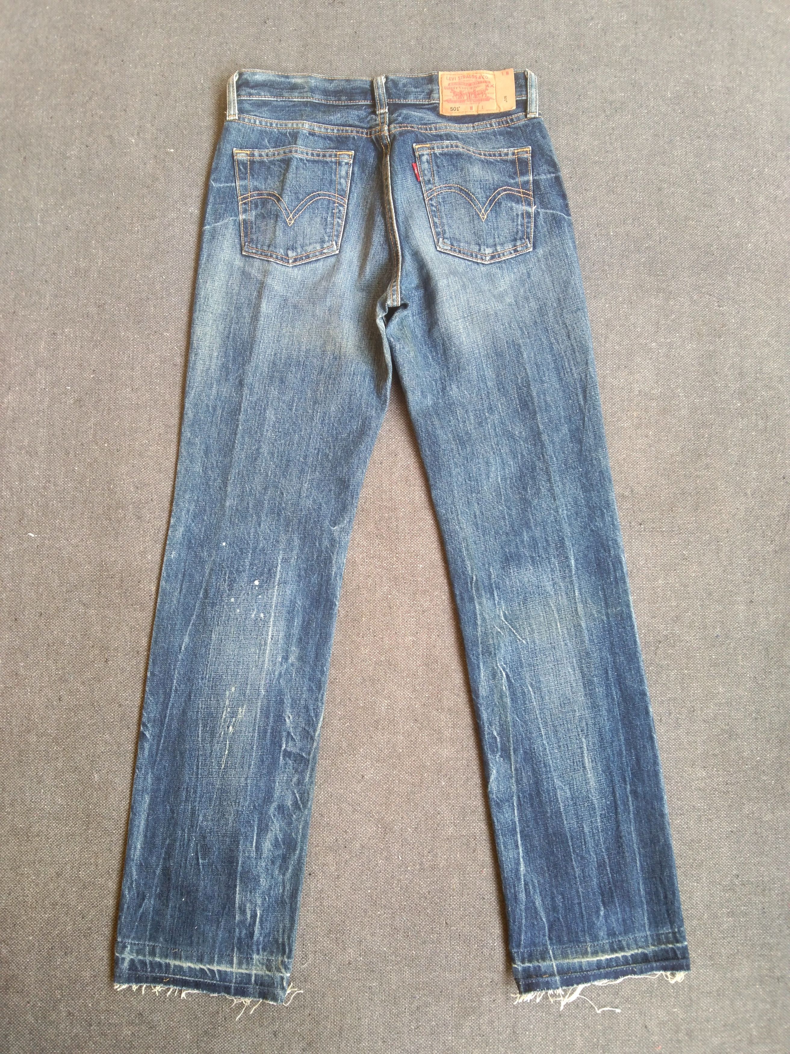 Levi's Vintage Levi's 501 Released Hem Distressed Jeans 28x29 Size US 28 / EU 44 - 2 Thumbnail