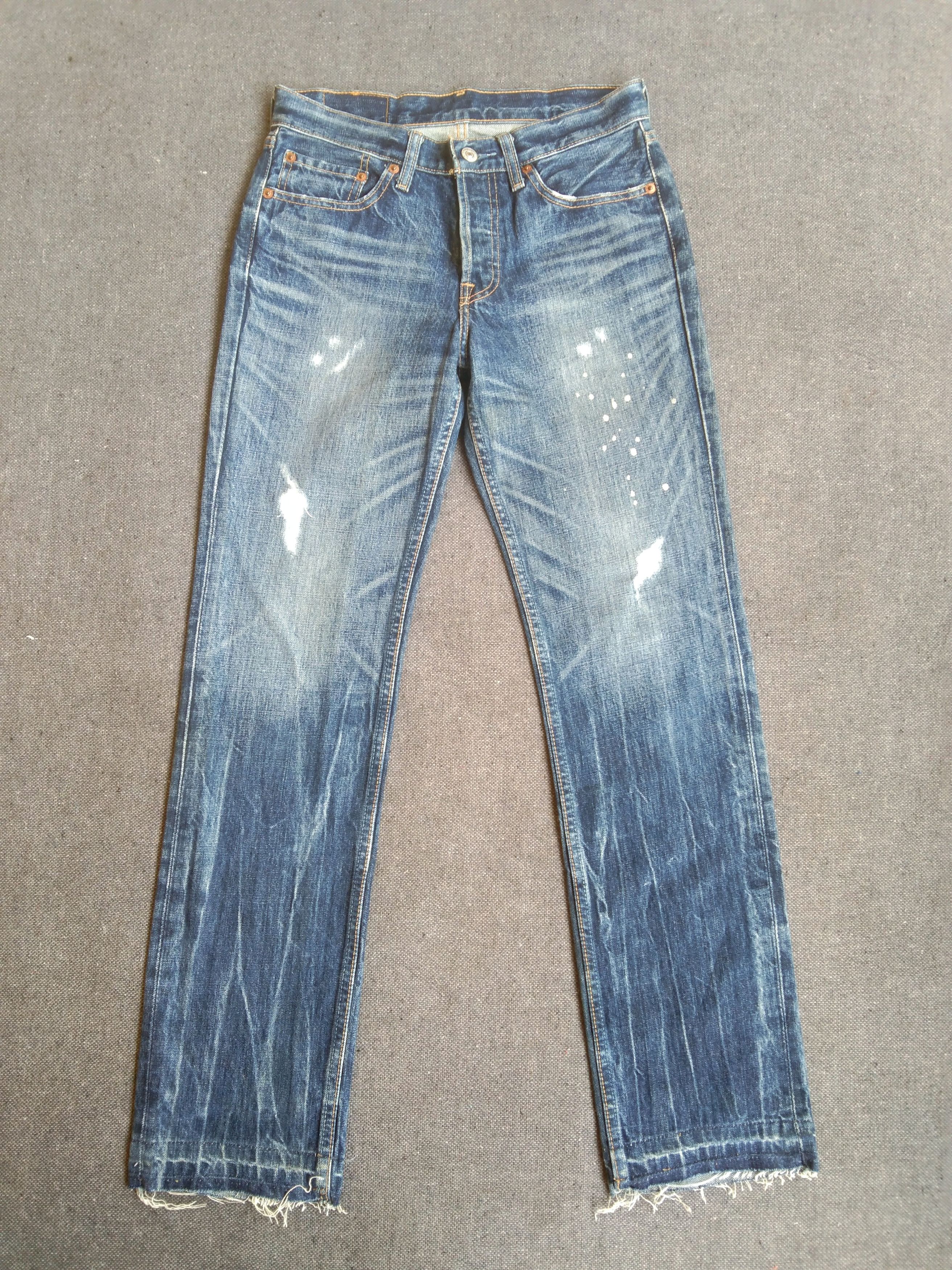 Levi's Vintage Levi's 501 Released Hem Distressed Jeans 28x29 Size US 28 / EU 44 - 1 Thumbnail