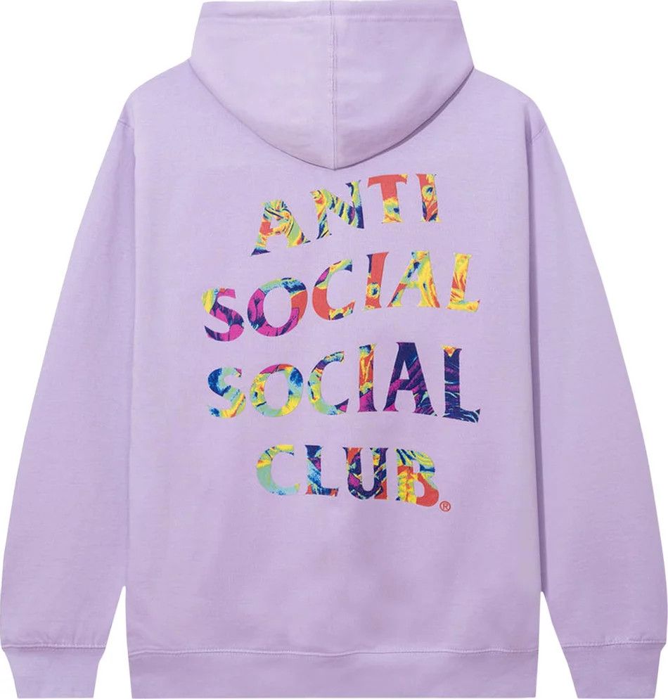 Anti social social club Pedals on the floor lavender hoodie