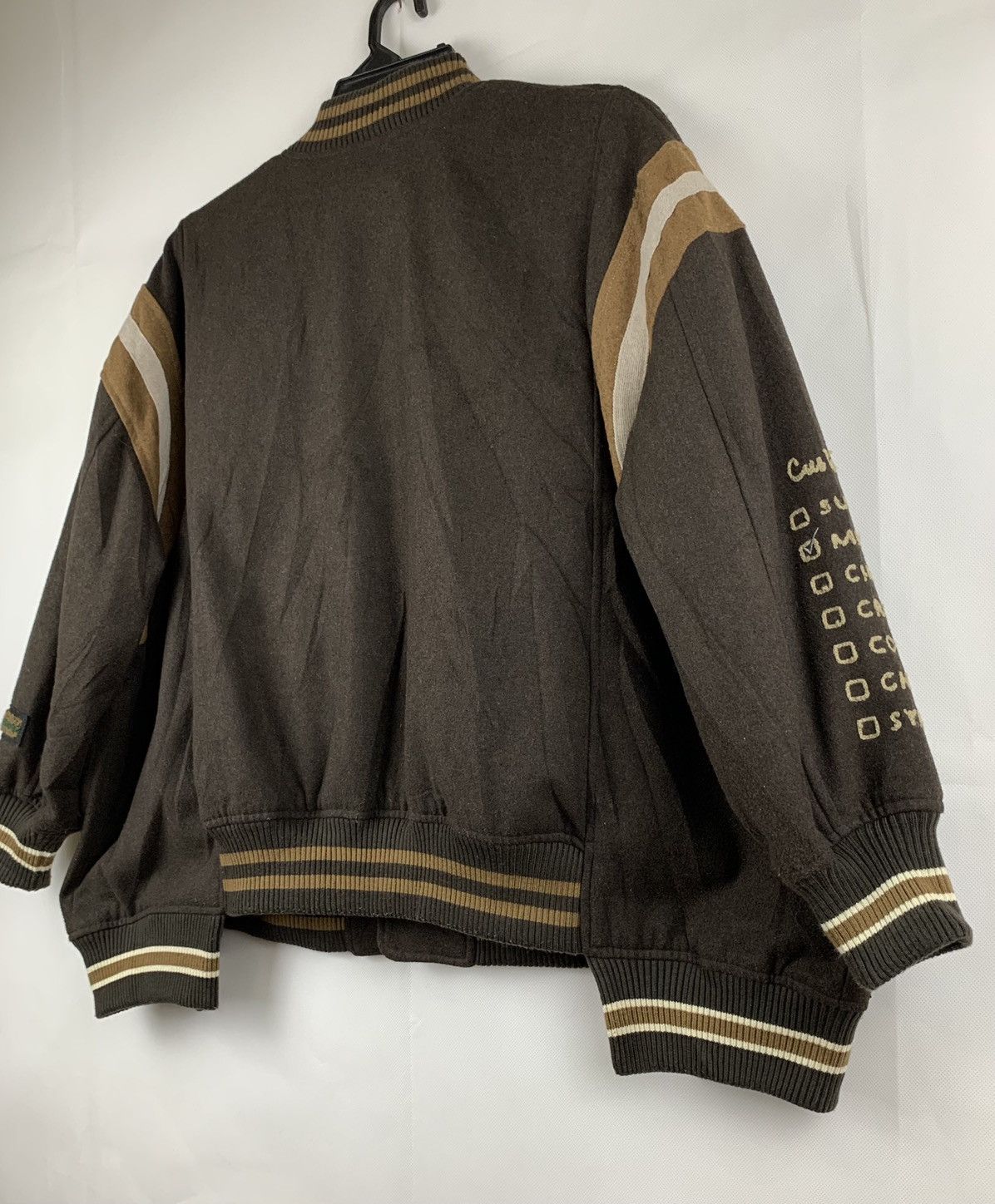 Japanese Brand Rivet & Surge Cofee Varsity Jacket Size US XXL / EU 58 / 5 - 7 Thumbnail