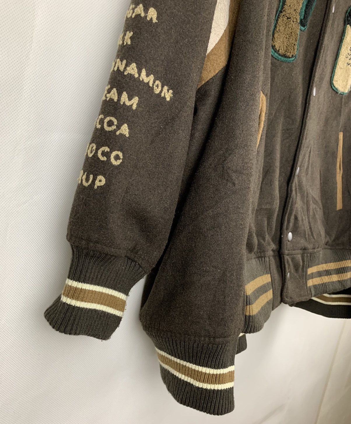 Japanese Brand Rivet & Surge Cofee Varsity Jacket Size US XXL / EU 58 / 5 - 13 Thumbnail