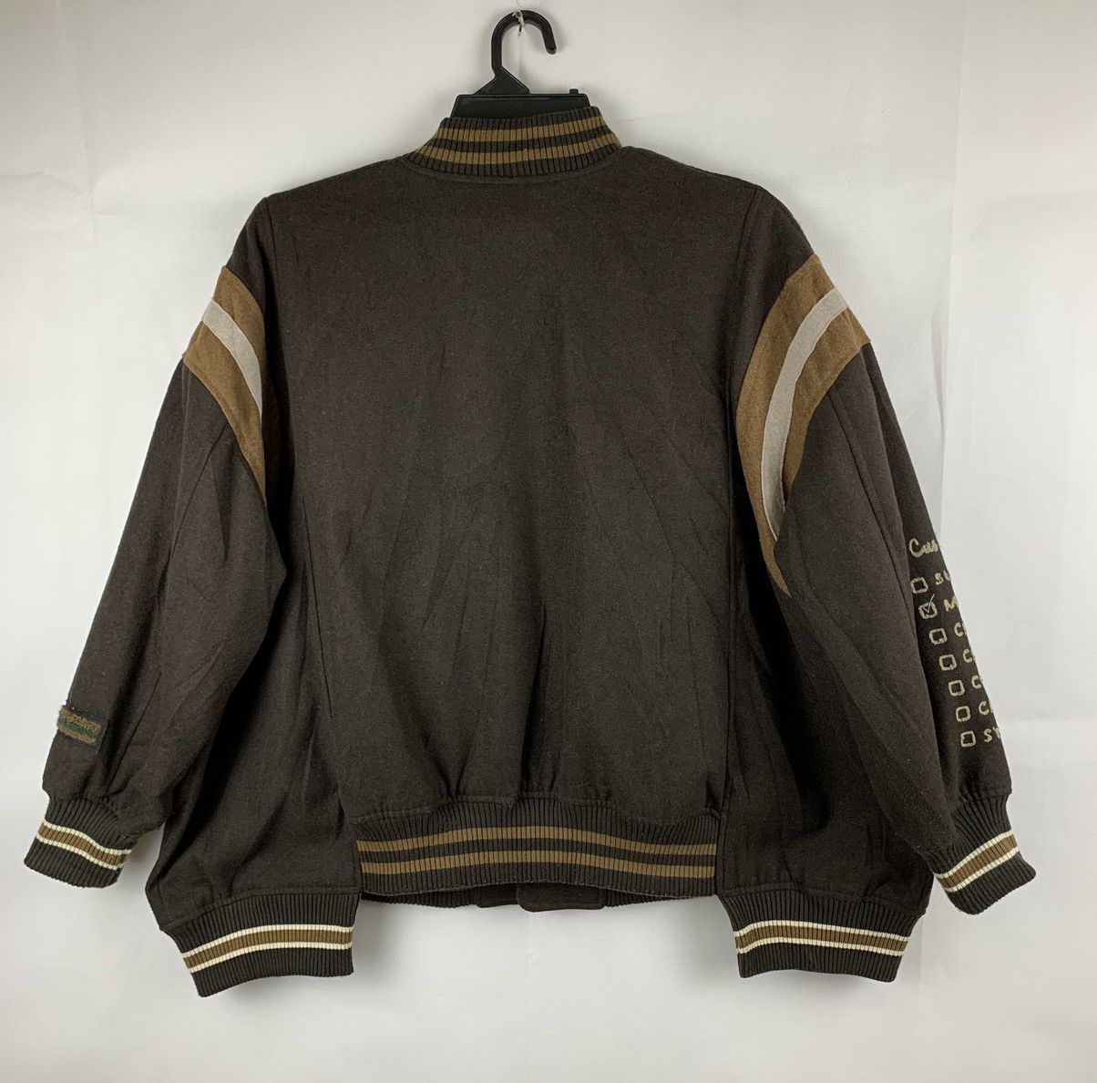 Japanese Brand Rivet & Surge Cofee Varsity Jacket Size US XXL / EU 58 / 5 - 5 Thumbnail