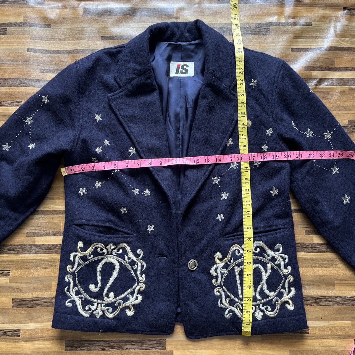 Issey Miyake × Vintage RARE VINTAGE ISSEY MIYAKE EMBROIDERED ZODIAC STARS BLAZER Size US M / EU 48-50 / 2 - 5 Thumbnail