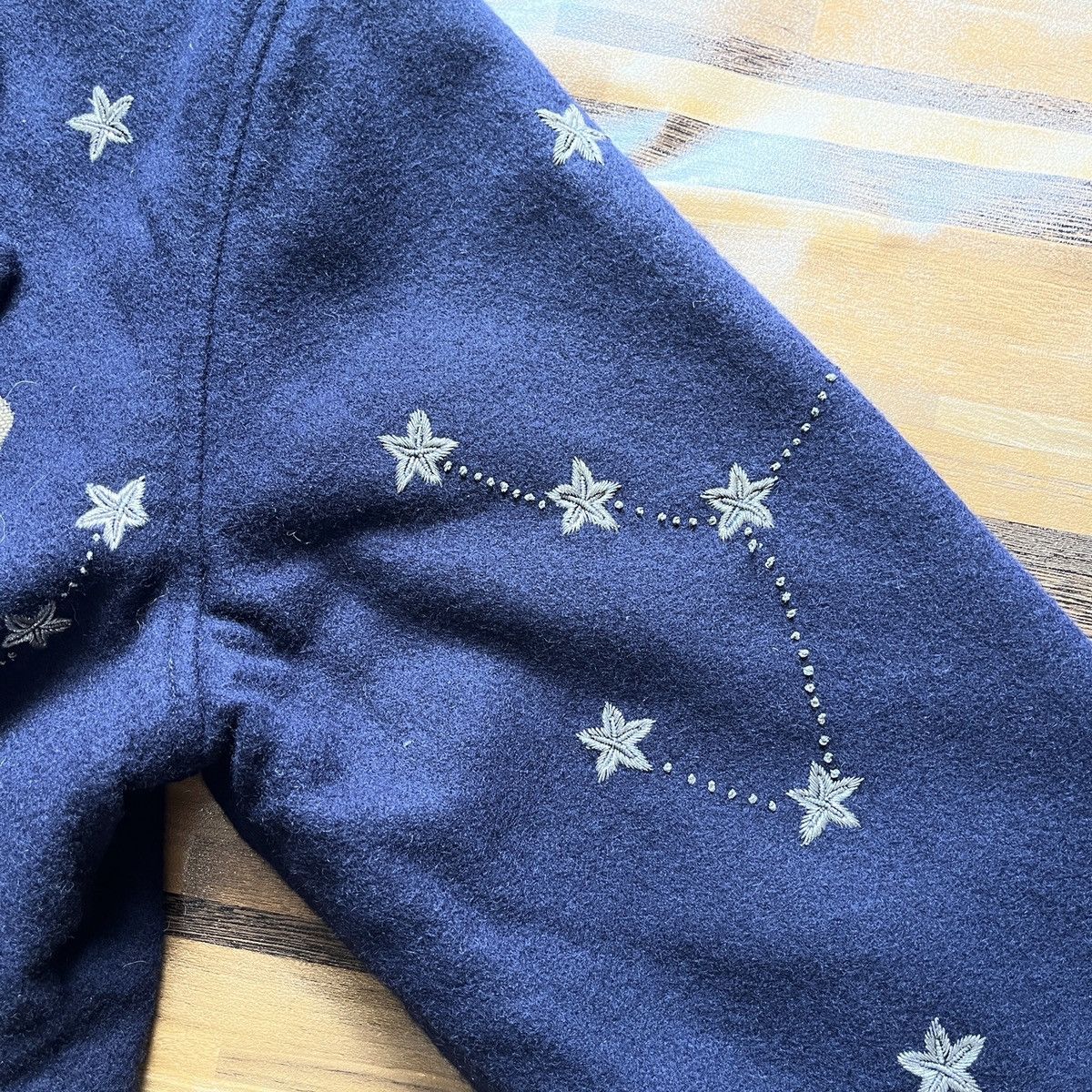 Issey Miyake × Vintage RARE VINTAGE ISSEY MIYAKE EMBROIDERED ZODIAC STARS BLAZER Size US M / EU 48-50 / 2 - 15 Thumbnail