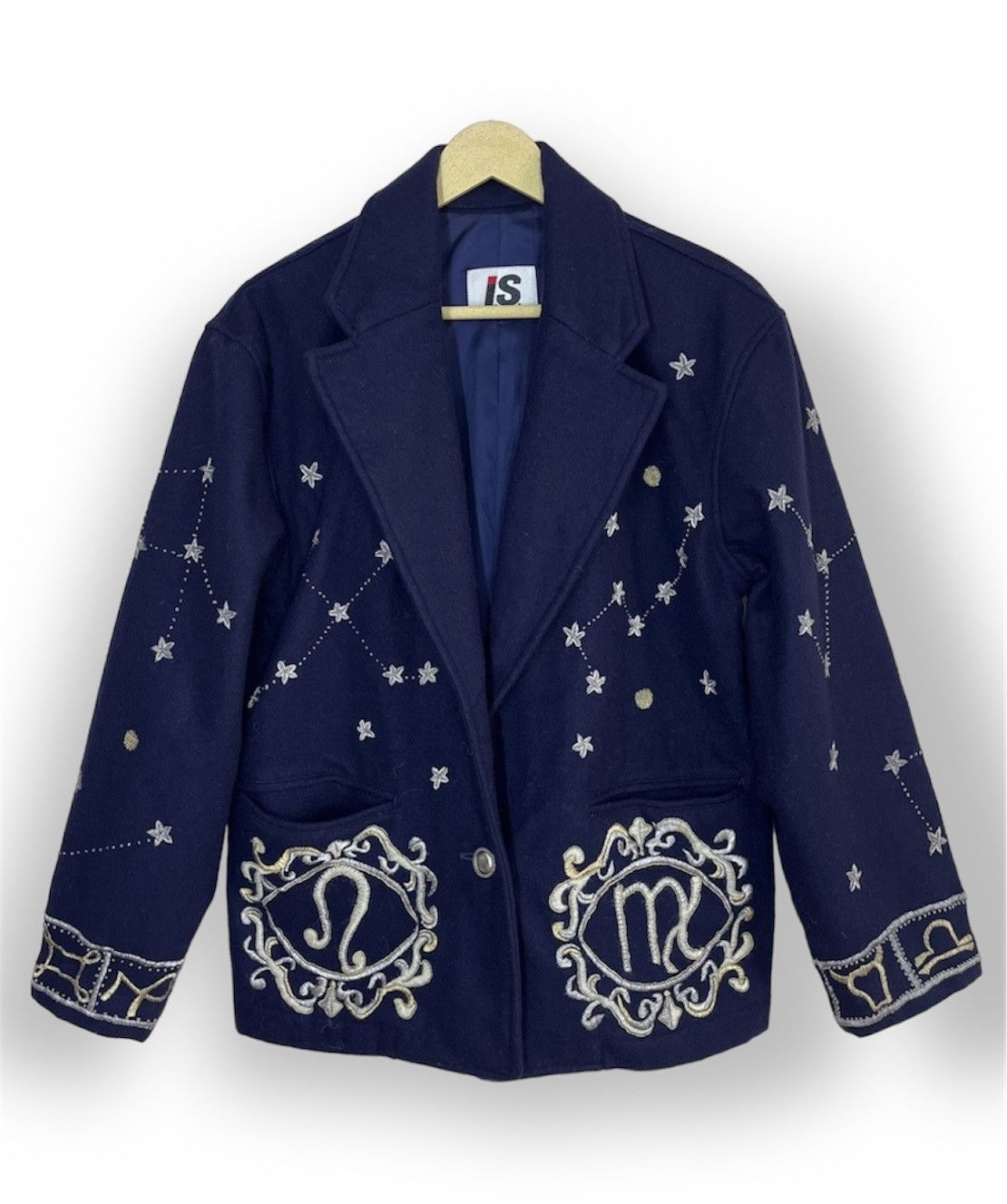 Issey Miyake × Vintage RARE VINTAGE ISSEY MIYAKE EMBROIDERED ZODIAC STARS BLAZER Size US M / EU 48-50 / 2 - 25 Thumbnail