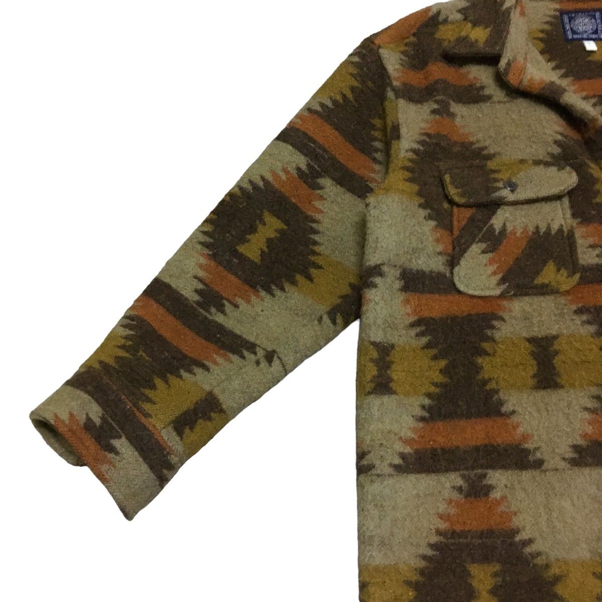 Vintage Rare Design Vintage Japanese Brand Navajo Wool Shirt 1990s Size US L / EU 52-54 / 3 - 4 Thumbnail