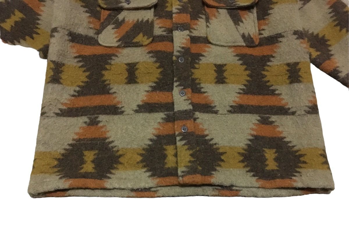 Vintage Rare Design Vintage Japanese Brand Navajo Wool Shirt 1990s Size US L / EU 52-54 / 3 - 3 Thumbnail