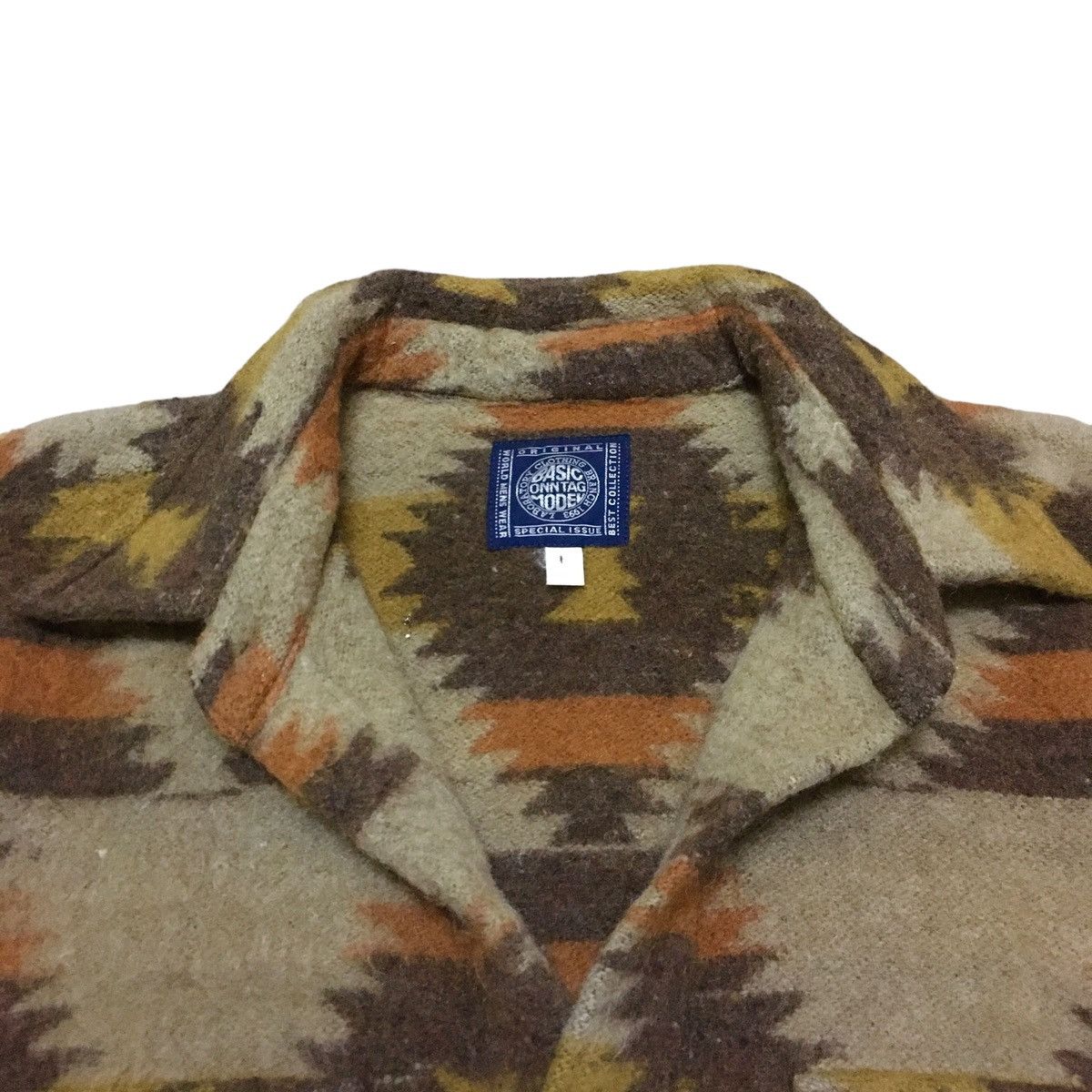 Vintage Rare Design Vintage Japanese Brand Navajo Wool Shirt 1990s Size US L / EU 52-54 / 3 - 8 Thumbnail