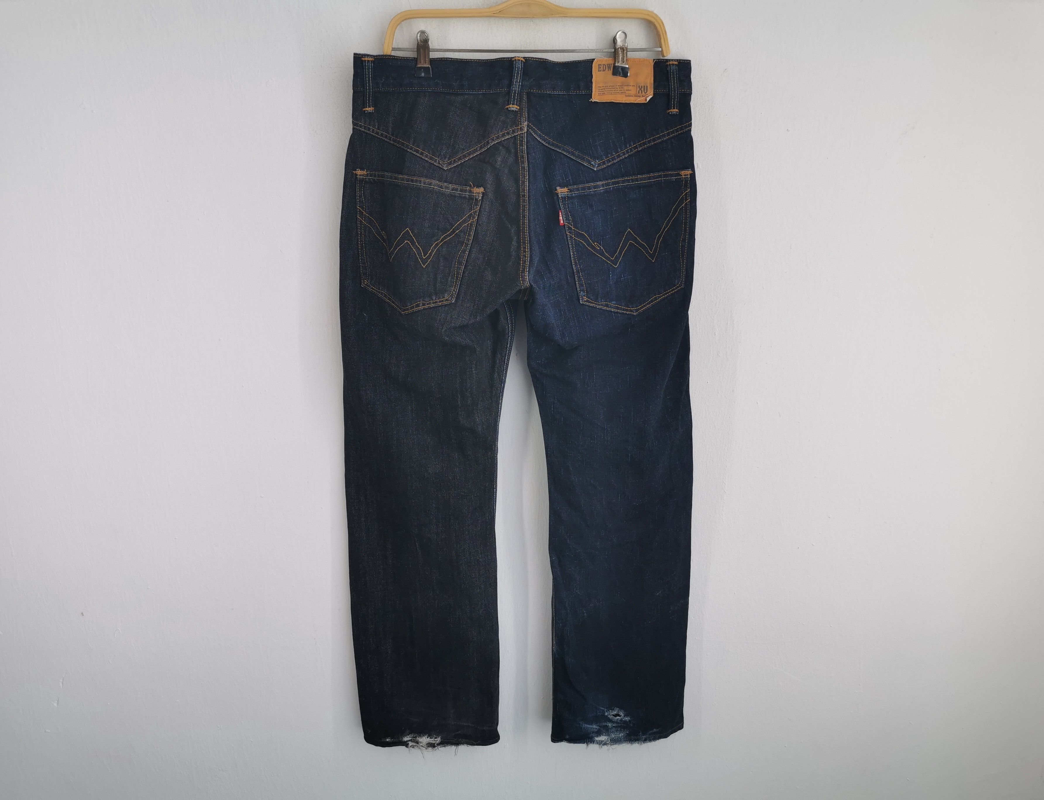 Vintage Edwin XV Patchwork Denim Made In Japan Size 36/33x36
