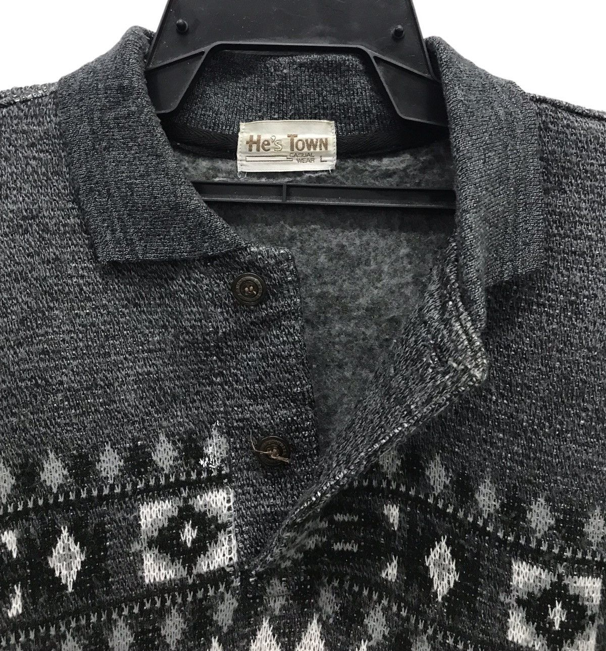 Japanese Brand He’s Town Sibelian Husky KNITWEAR Size US L / EU 52-54 / 3 - 4 Thumbnail