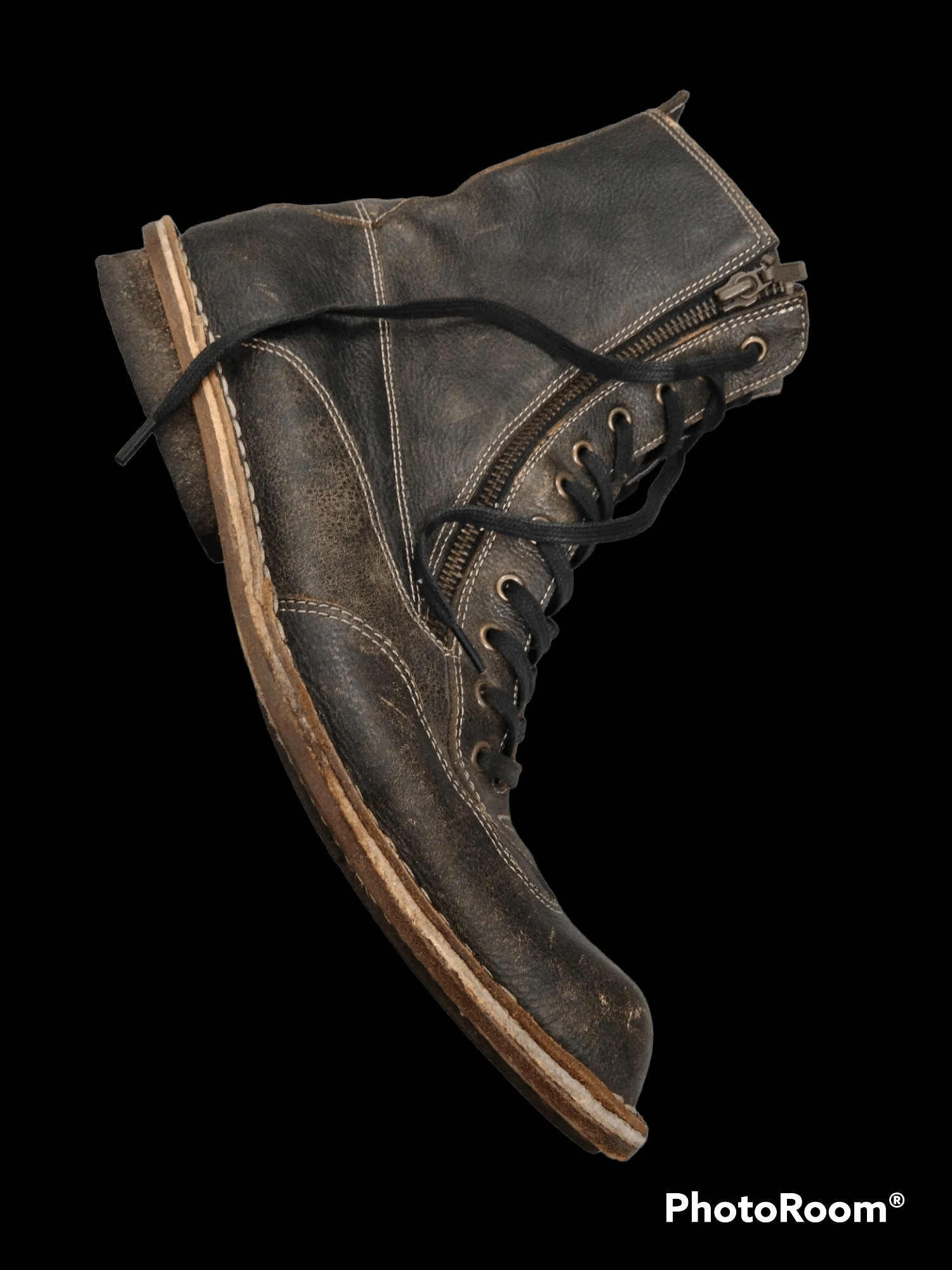 Kenzo × Leather SICK KENZO LEATHER BOOTS ZIPPER Size US 9.5 / EU 42-43 - 6 Thumbnail
