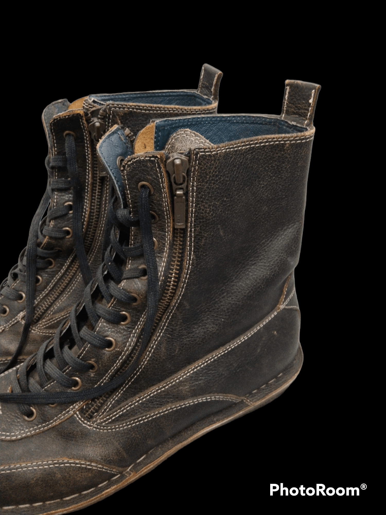 Kenzo × Leather SICK KENZO LEATHER BOOTS ZIPPER Size US 9.5 / EU 42-43 - 3 Thumbnail