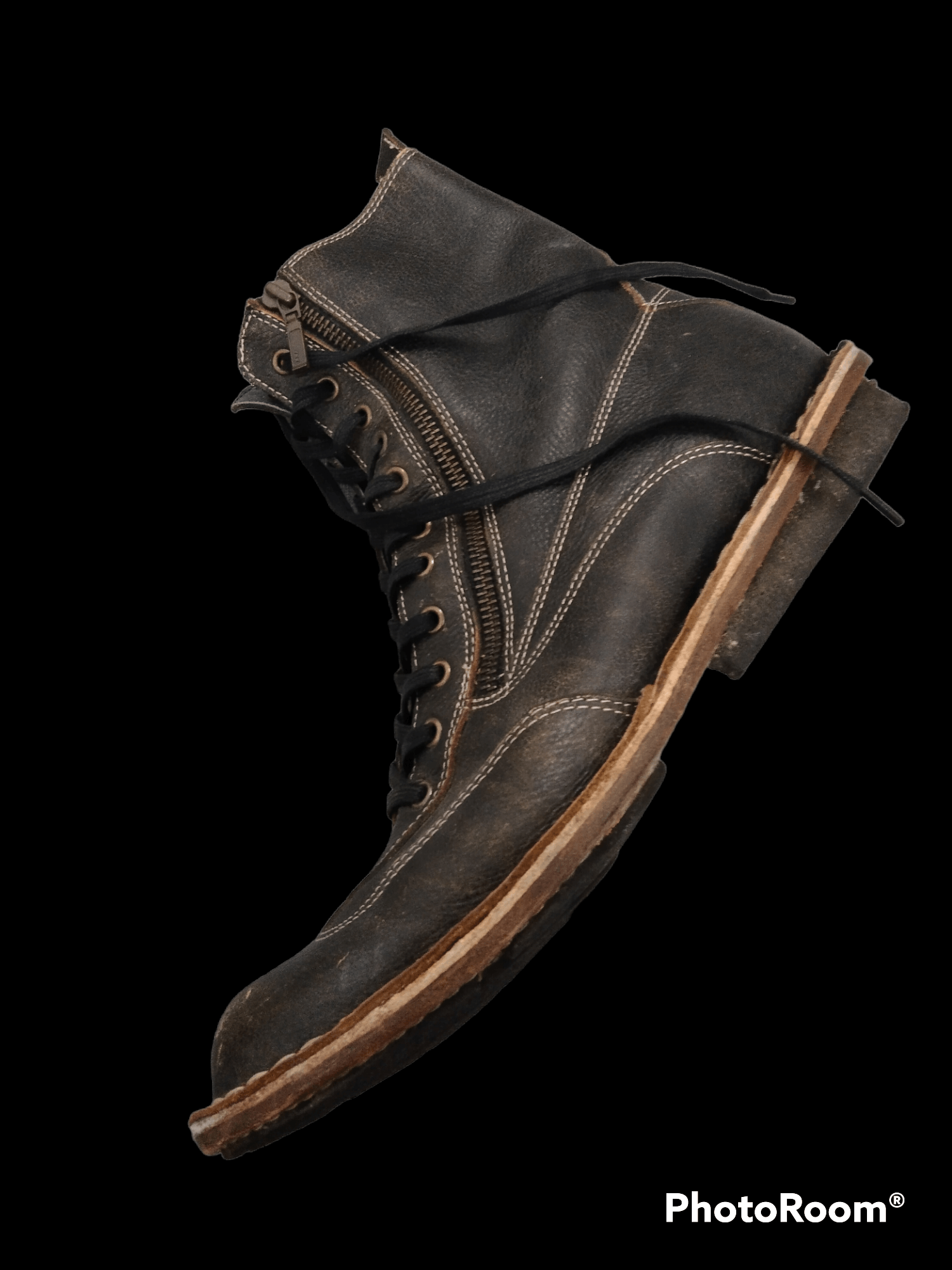 Kenzo × Leather SICK KENZO LEATHER BOOTS ZIPPER Size US 9.5 / EU 42-43 - 4 Thumbnail