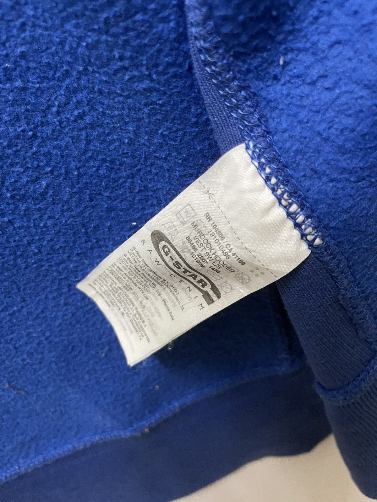 G-Star × Japanese Brand G star Raw 3301 Embroireded Full Zipper Hoodie Blue Size US XL / EU 56 / 4 - 6 Thumbnail
