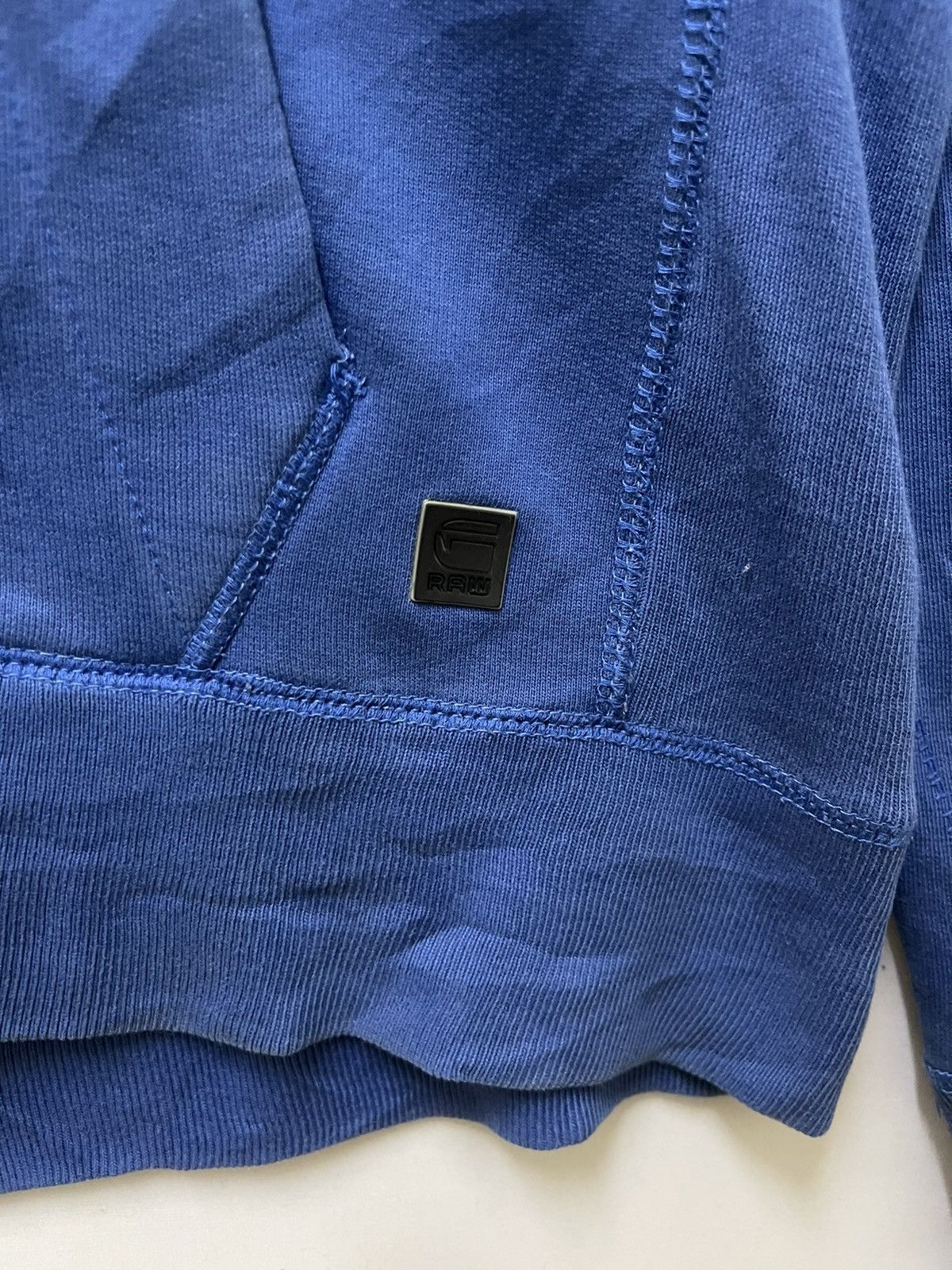 G-Star × Japanese Brand G star Raw 3301 Embroireded Full Zipper Hoodie Blue Size US XL / EU 56 / 4 - 3 Thumbnail