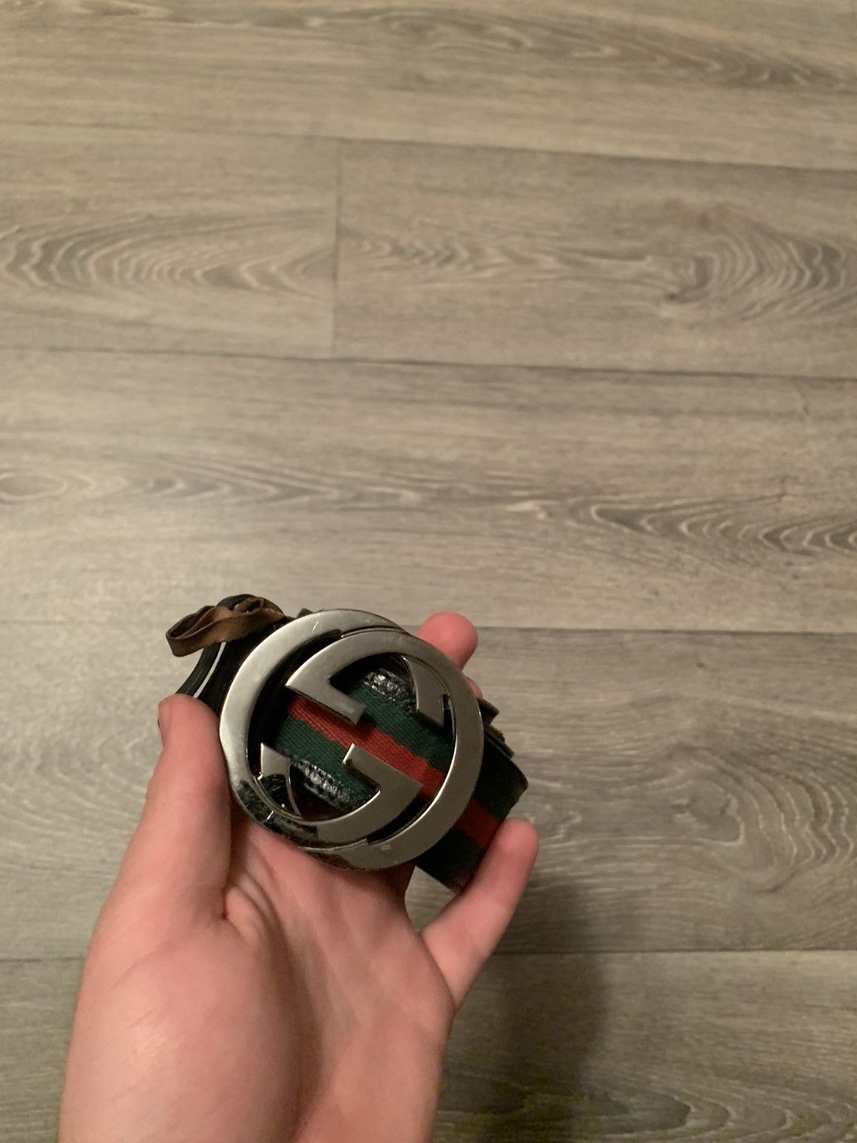 mens gucci web belt