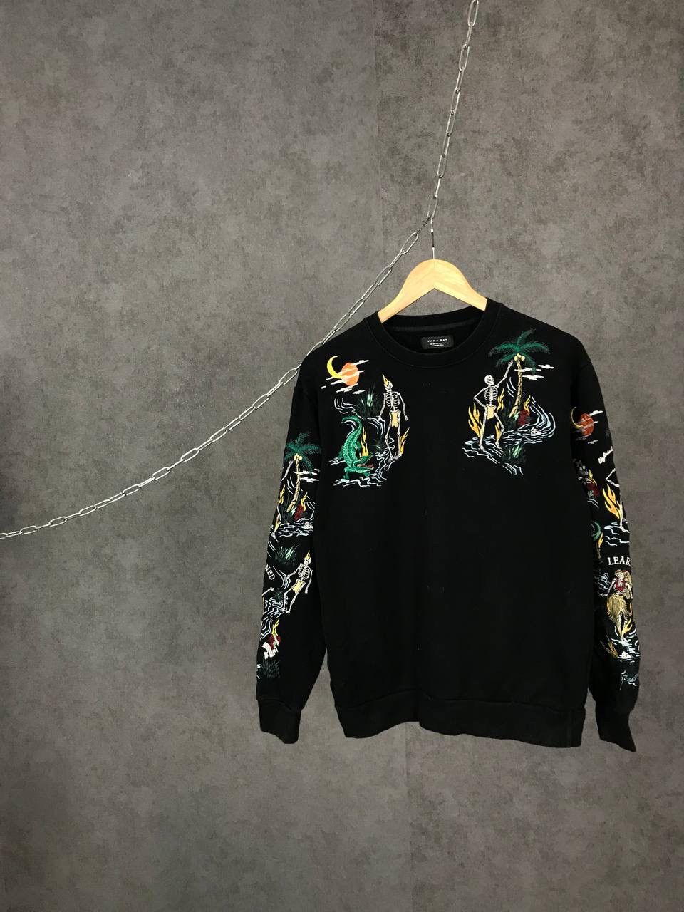 Zara Zara Skulls Skeleton Art sweatshirt Size US M / EU 48-50 / 2 - 1 Thumbnail