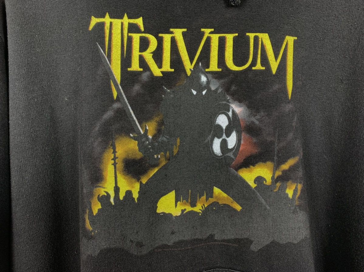 Band Tees × Vintage Trivium vintage hoodie big logo 00s black metal Size US L / EU 52-54 / 3 - 4 Thumbnail