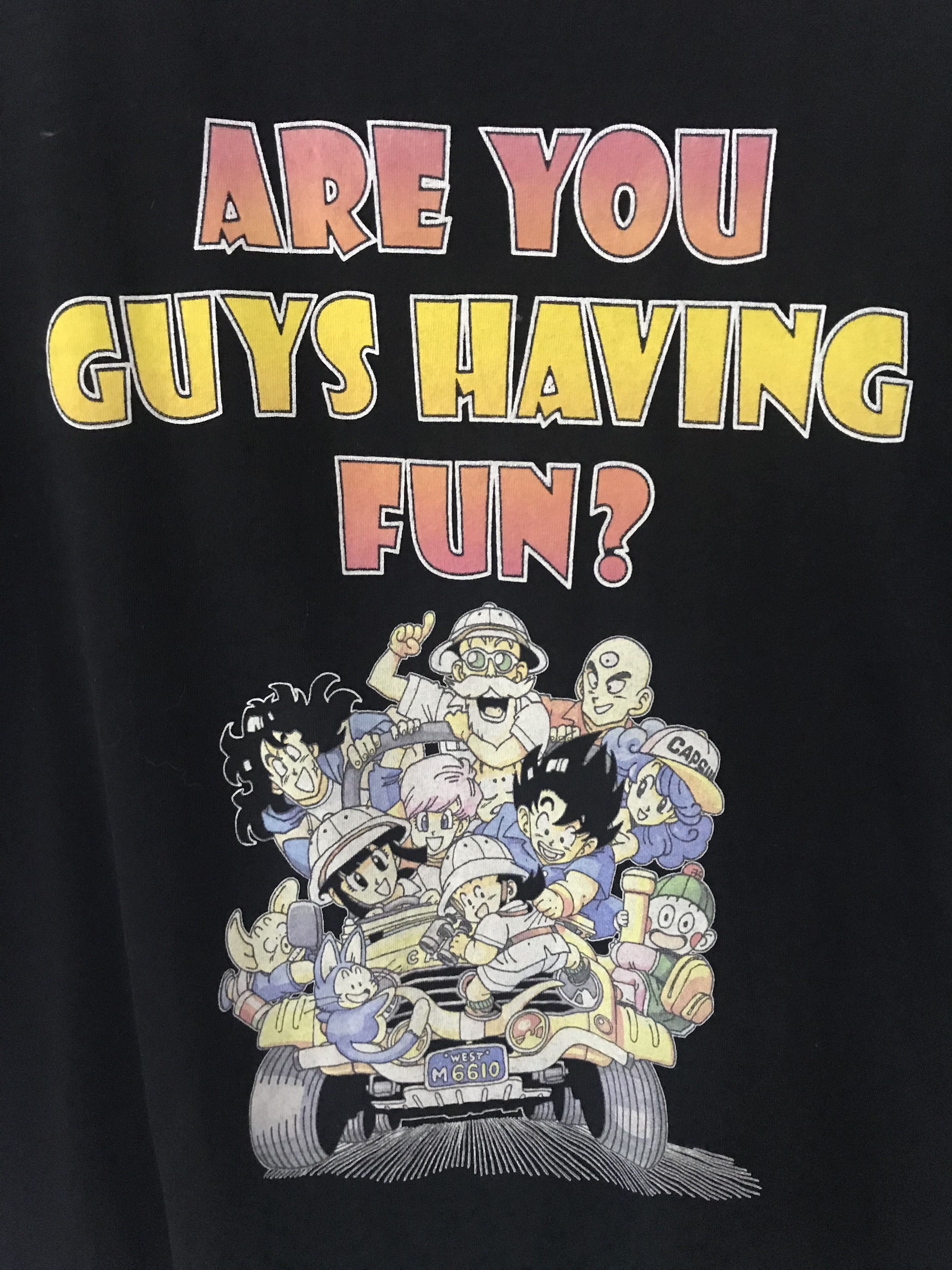 image of Movie x Vintage Super Gu X Dragonballz Character Shirt in Black, Men's (Size Medium)