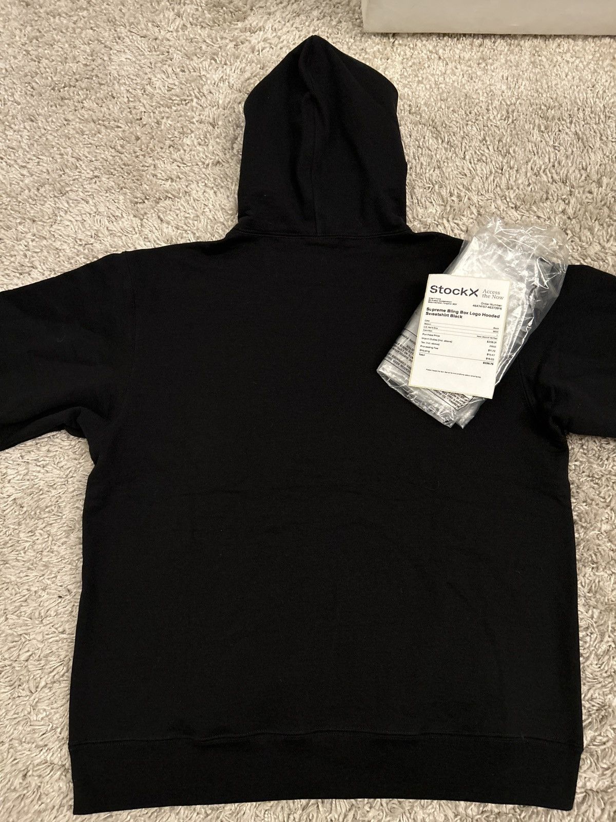 Supreme Supreme bling box hooded sweat black Size US L / EU 52-54 / 3 - 7 Thumbnail