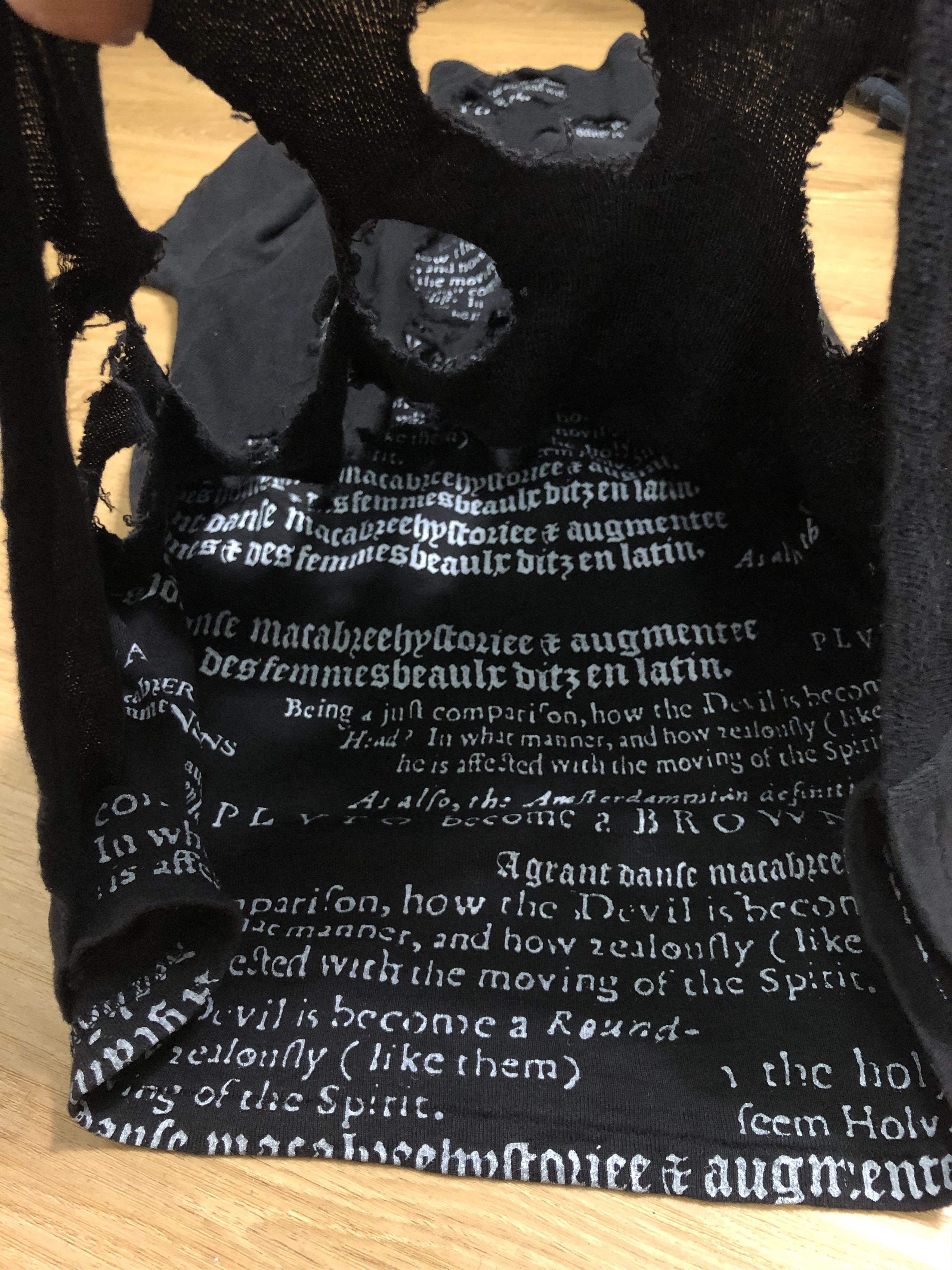 Japanese Brand VTG H. ANARCHY PUNK DEVIL MOTIVES DOUBLE TRASH LAYER SHIRT Size US S / EU 44-46 / 1 - 6 Thumbnail