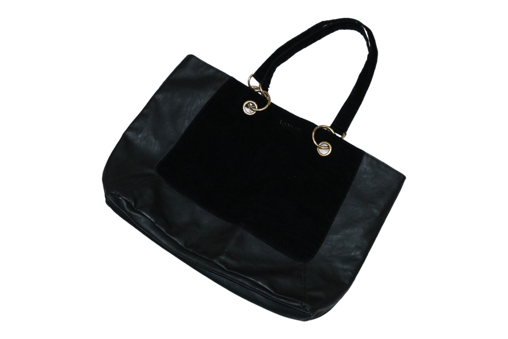 Lanvin Lanvin Paris Faux Leather Big Tote Bag Size ONE SIZE - 7 Thumbnail