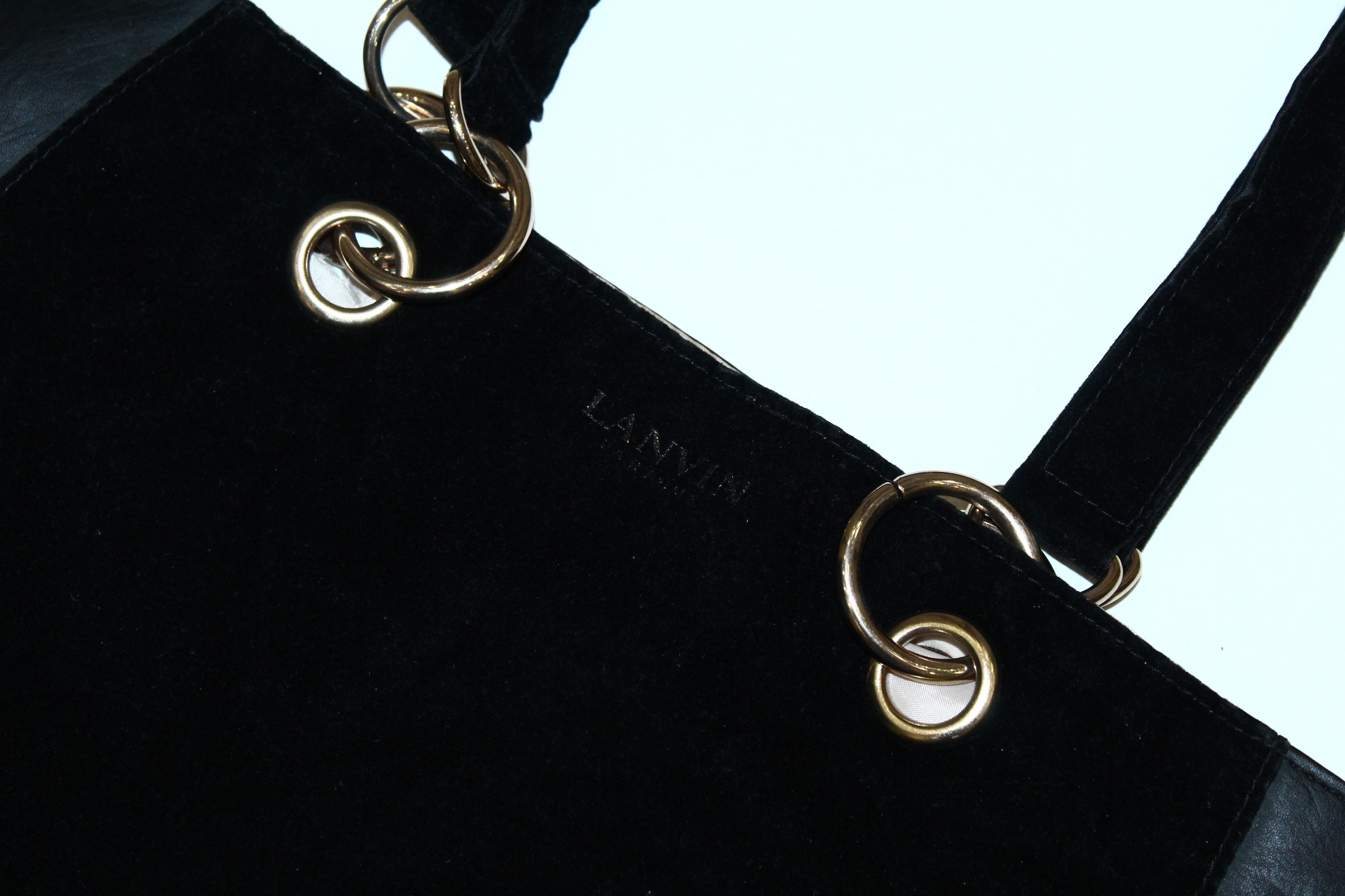 Lanvin Lanvin Paris Faux Leather Big Tote Bag Size ONE SIZE - 3 Thumbnail